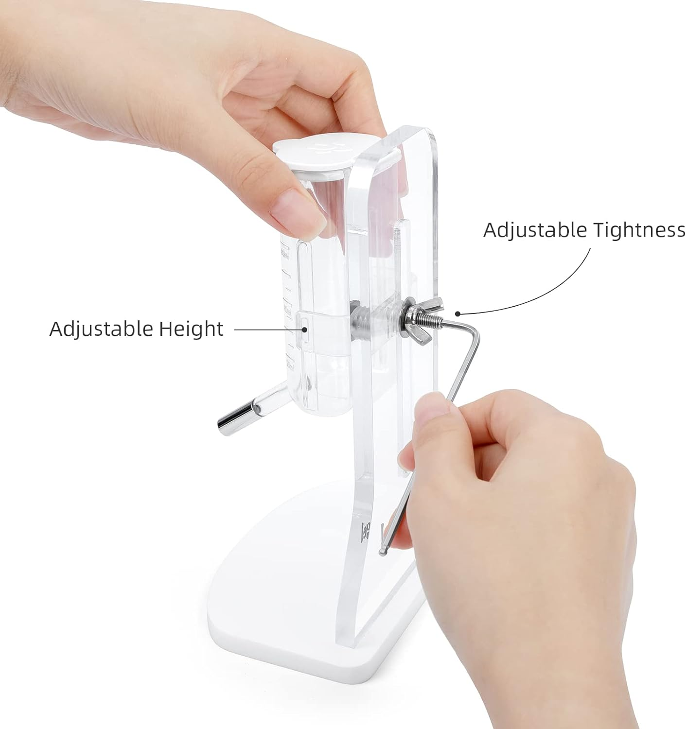 Niteangel 80Ml Hamster Water Bottle with Stand No Drip Gerbil Water Feeder Dispenser for Hamster Gerbils Mice Degus Lemming Hedgehog Small-Sized Pet image number 6