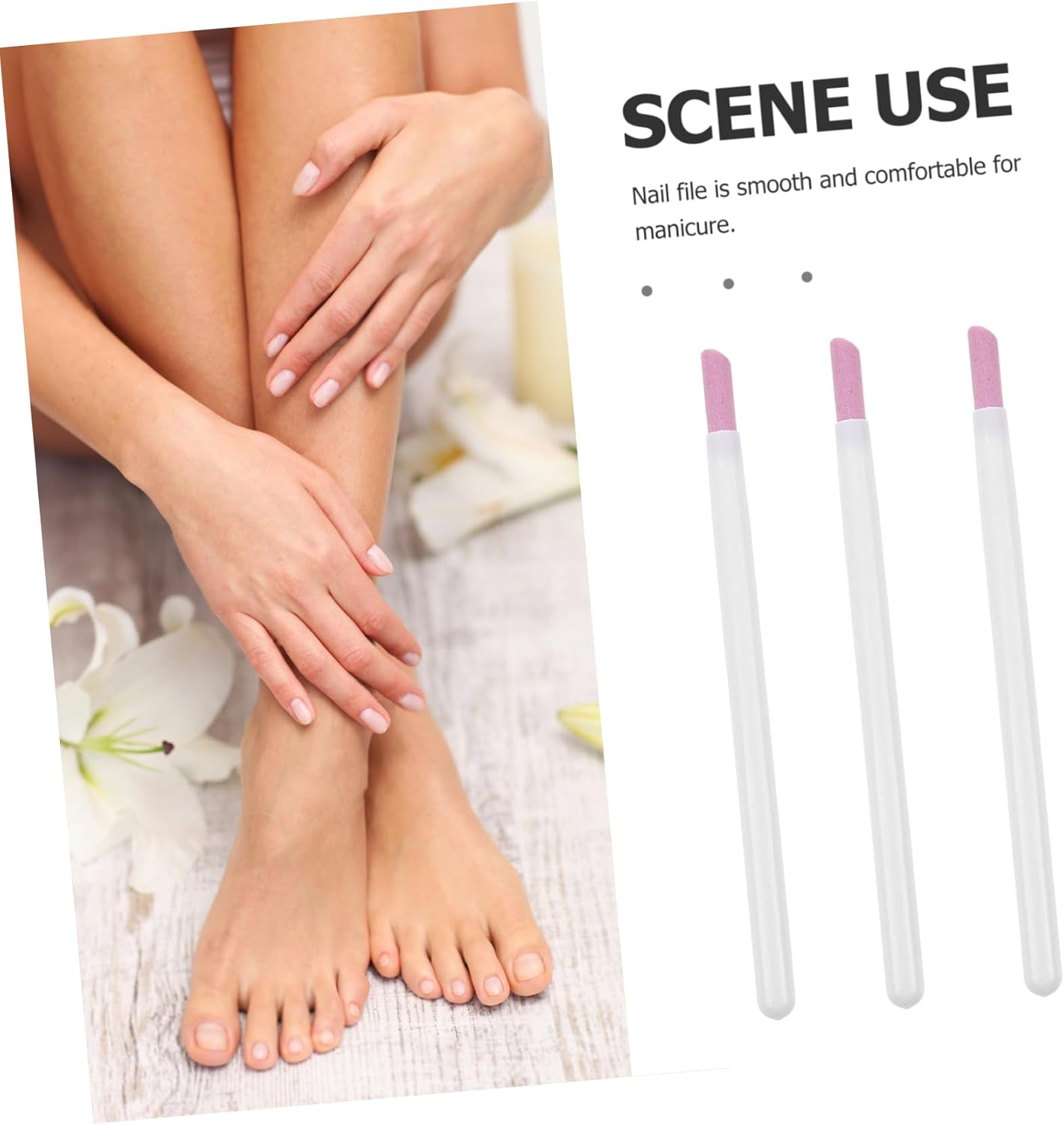MUSISALY 5Pcs Manicure Pen Multi-Function Nail Polishing Pens Nail Cuticle Remover image number 4