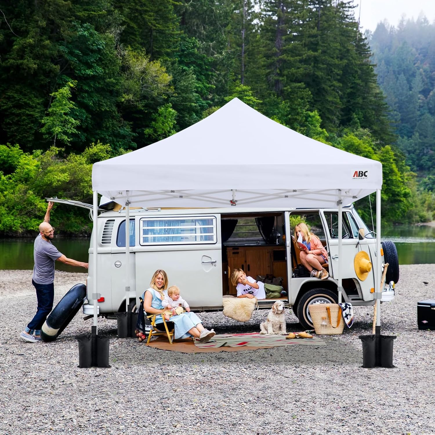 ABCCANOPY Outdoor Gazebo Weight Bags for Instant Pop up Folding Marquee Party Stall Tent Leg Weights,Gazebo Sand Bags 4Pcs-Pack image number 4