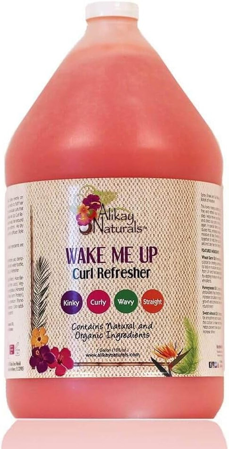 Alikay Naturals Wake Me up Curl Refresher Natural Wheat Germ Oil, Pomegranate, Sweet Almond Oil 8 Ounce image number 2