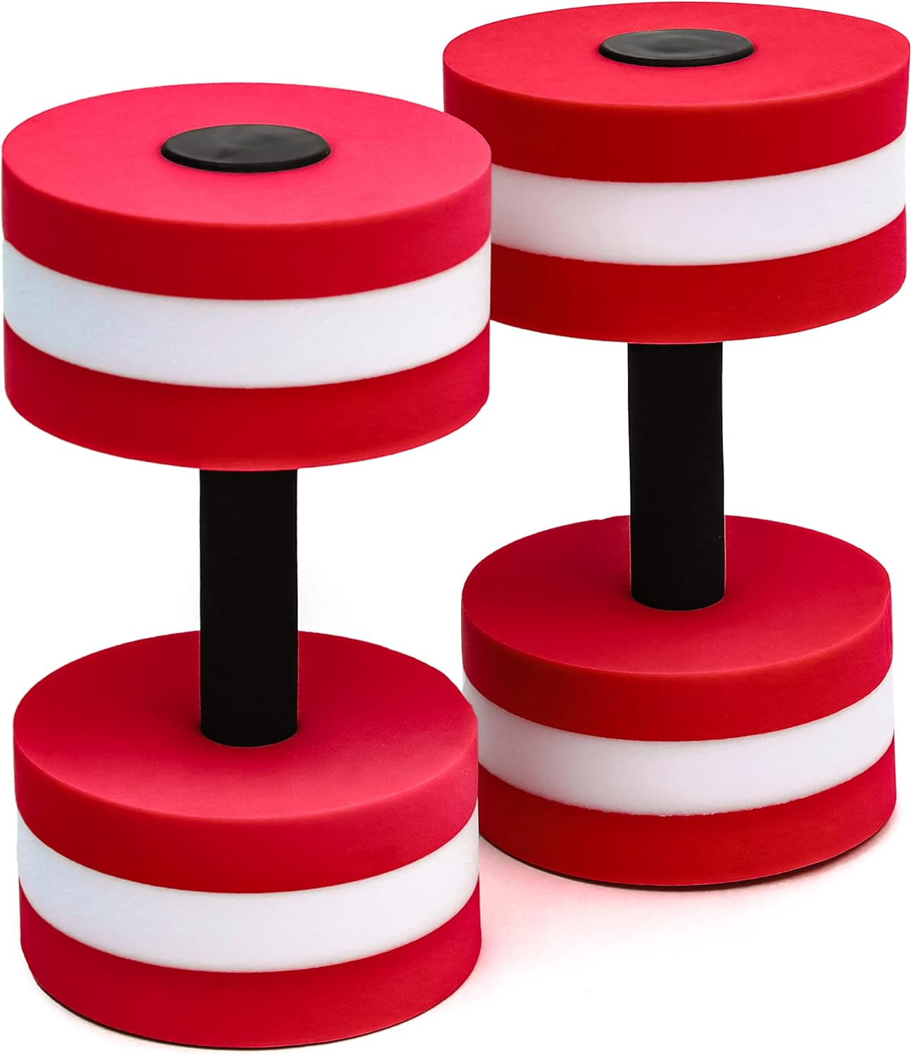 Lightweight Aquatic Exercise Dumbells - Set of 2 Foam - for Water Aerobics - by Trademark Innovations
