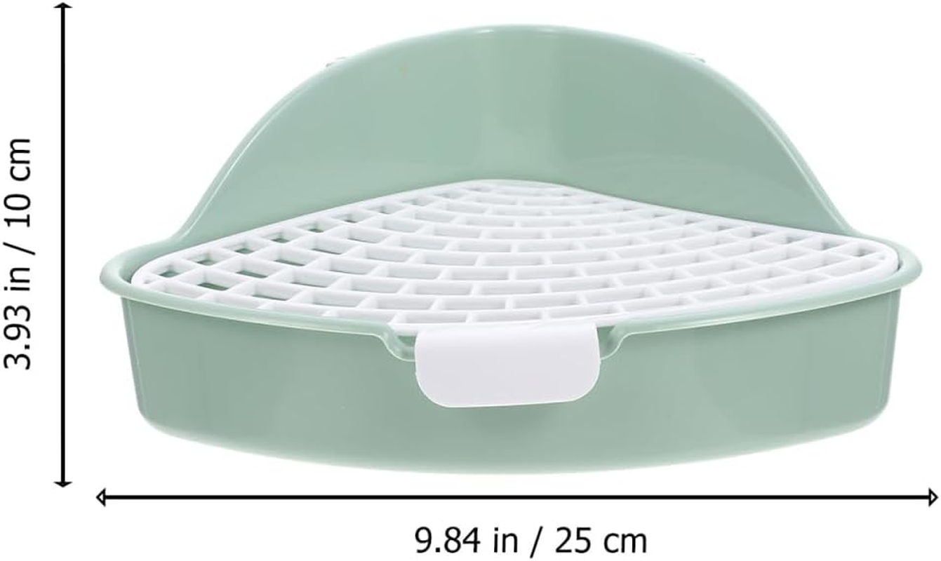 Ibasenice Rabbits Litter Box Small Toilet Easy to Clean Turnover Design for Bunnies and Other Small Animals image number 4