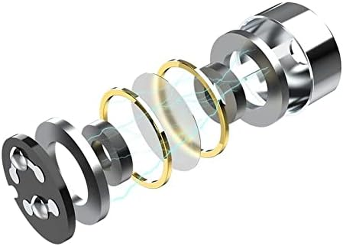 CCA NRA Electrostatic Drive In-Ear Earphone 1DD 1Estat Wired Earphone Hifi Sport Gaming Earbuds Headphones Compatibility for Phone Computer Tablet with Gift Set Cyan with Microphone image number 2