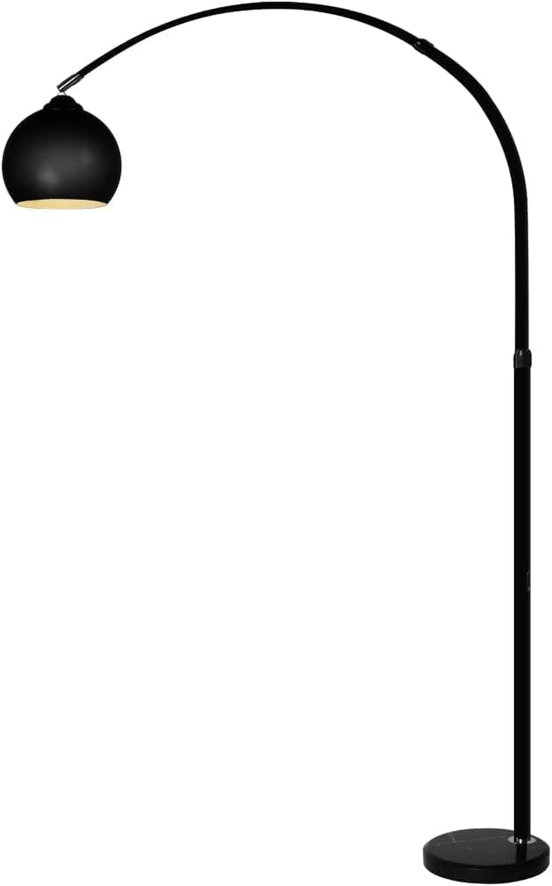 EMITTO Modern Tripod Floor Lamp Linen Fabric Lampshade Home Decor Reading Beige