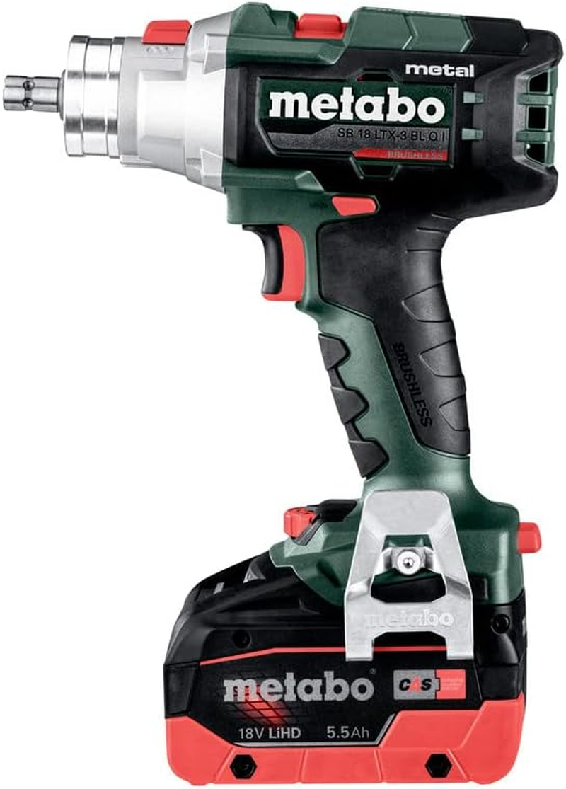 Metabo SB 18 LTX-3 BL Quick I Metal 18 V Cordless Hammer Drill with Anti-Kick-Back & Re-Tensioning Chuck, 130 Nm (Skin Only)