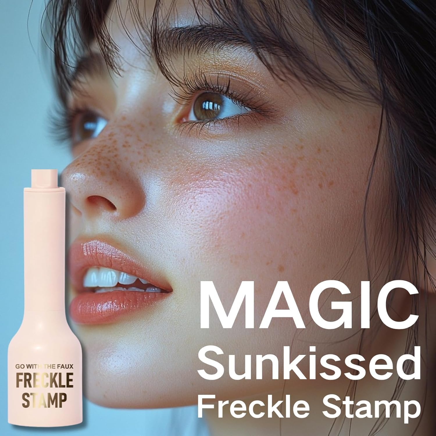 Upgrade Faux Freckle Stamp Pen &ndash; Waterproof Fake Freckles Makeup Tool, Natural-Looking Freckle Maker & Spray with Multi-Prong Precision Stamp Head, Long-Lasting Sunkissed Makeup (2# MEDIUM, All Skin) image number 3
