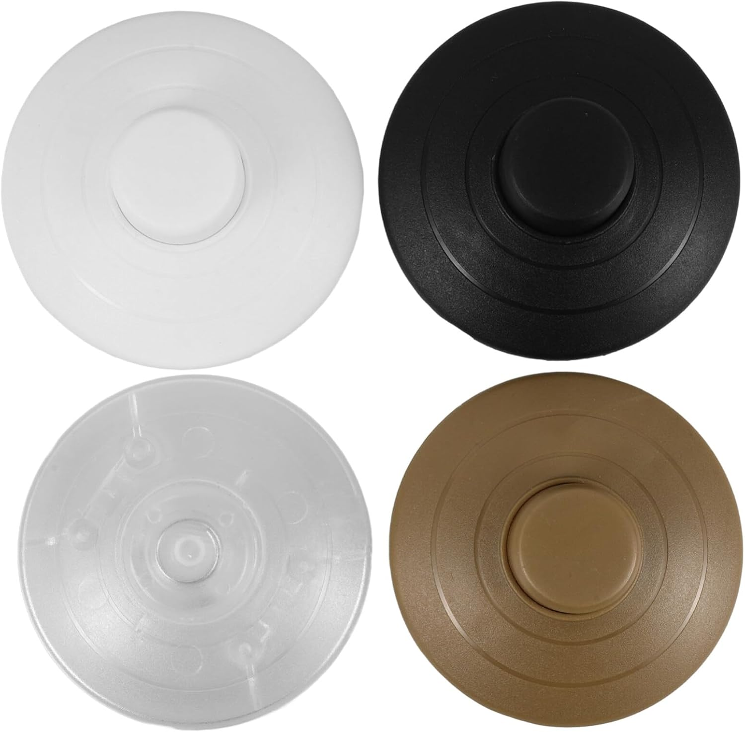 SOLUSTRE 4Pcs Floor Lamp Foot Switch, Foot Pedal Switch round Floor Lamp Inline Switch Step-On Button DIY Installation for Floor Lamp On-Off Control Replacement image number 5