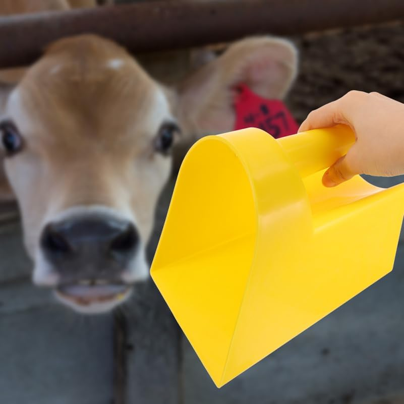 HANABASS Ergonomic Handle Plastic Feed Scoop Multi-Purpose Garden Shovel Garden Soil Scoop for Farming image number 4