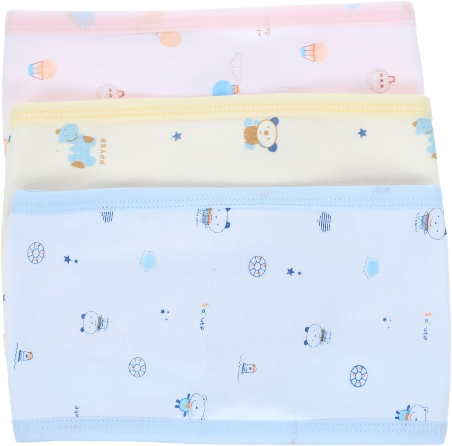 3Pcs Pregnancy Accessories of Pure Cotton Belly Belts for Maternity Newborn Boy Girl Support Breathable Cartoon Prints image number 5