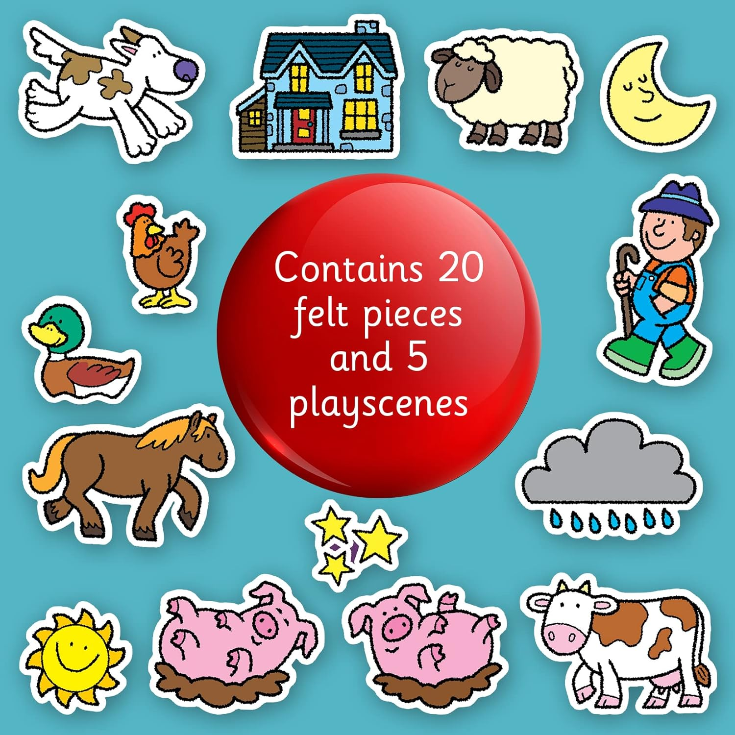 Farm Animals Soft Felt Play image number 6