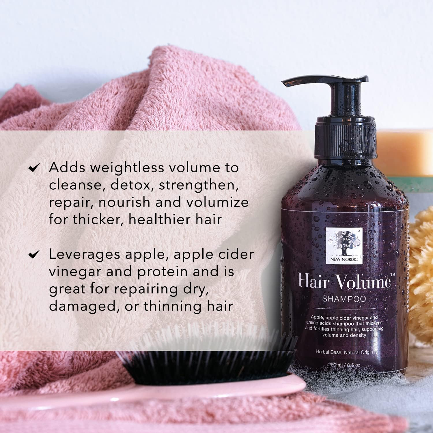 New Nordic Hair Volume Hair Shampoo 250 Ml image number 3