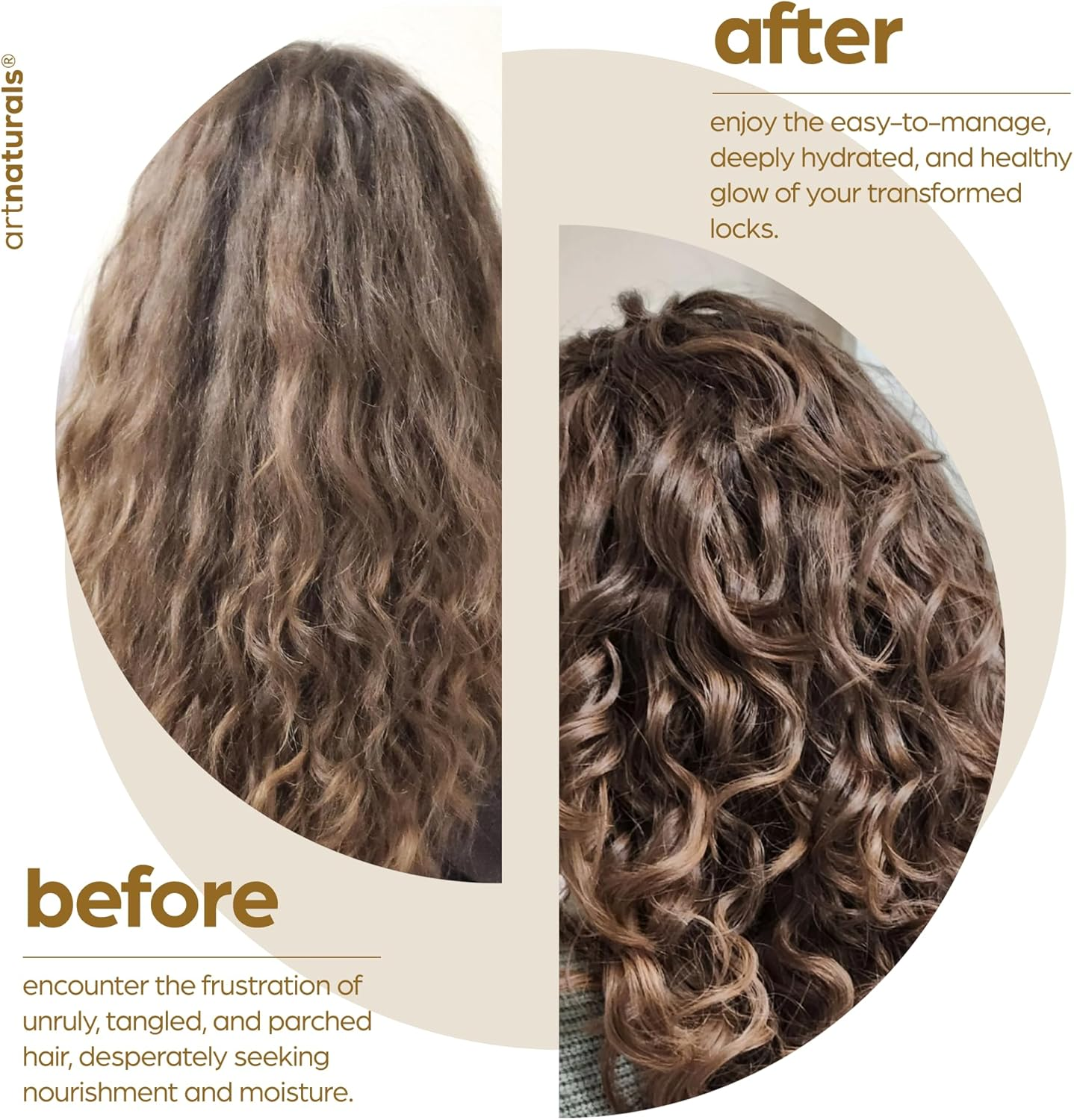 Artnaturals Argan Oil Leave-In Conditioner - (12 Fl Oz / 355Ml) - Made with Organic and Natural Ingredients - for All Hair Types &ndash; Treatment for Damaged, Dry, Color Treated and Hair Loss image number 4