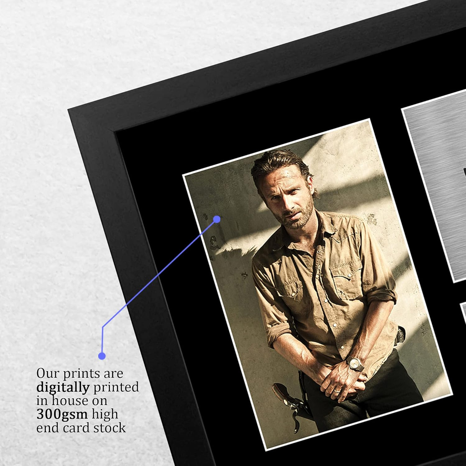 HWC Trading FR Andrew Lincoln Gift A4 Printed Autograph FRAMED the Walking Dead Gifts Print Photo Picture Display image number 5