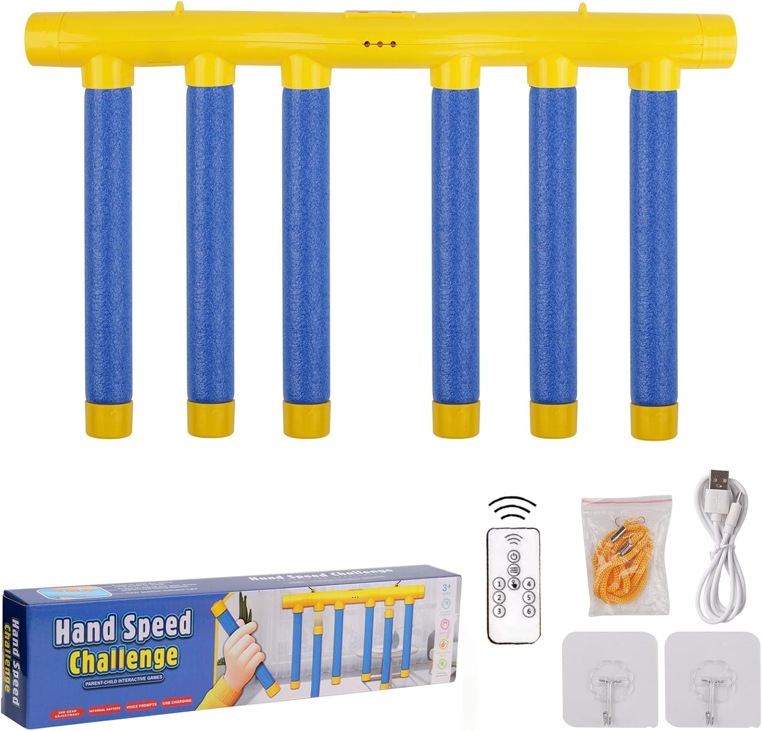 Catching Sticks Game, Reaction Training Toy, Drop Stick Game, 2025 Upgrade Hand Eye Coordination, Adjustable Speed, All Ages image number 3