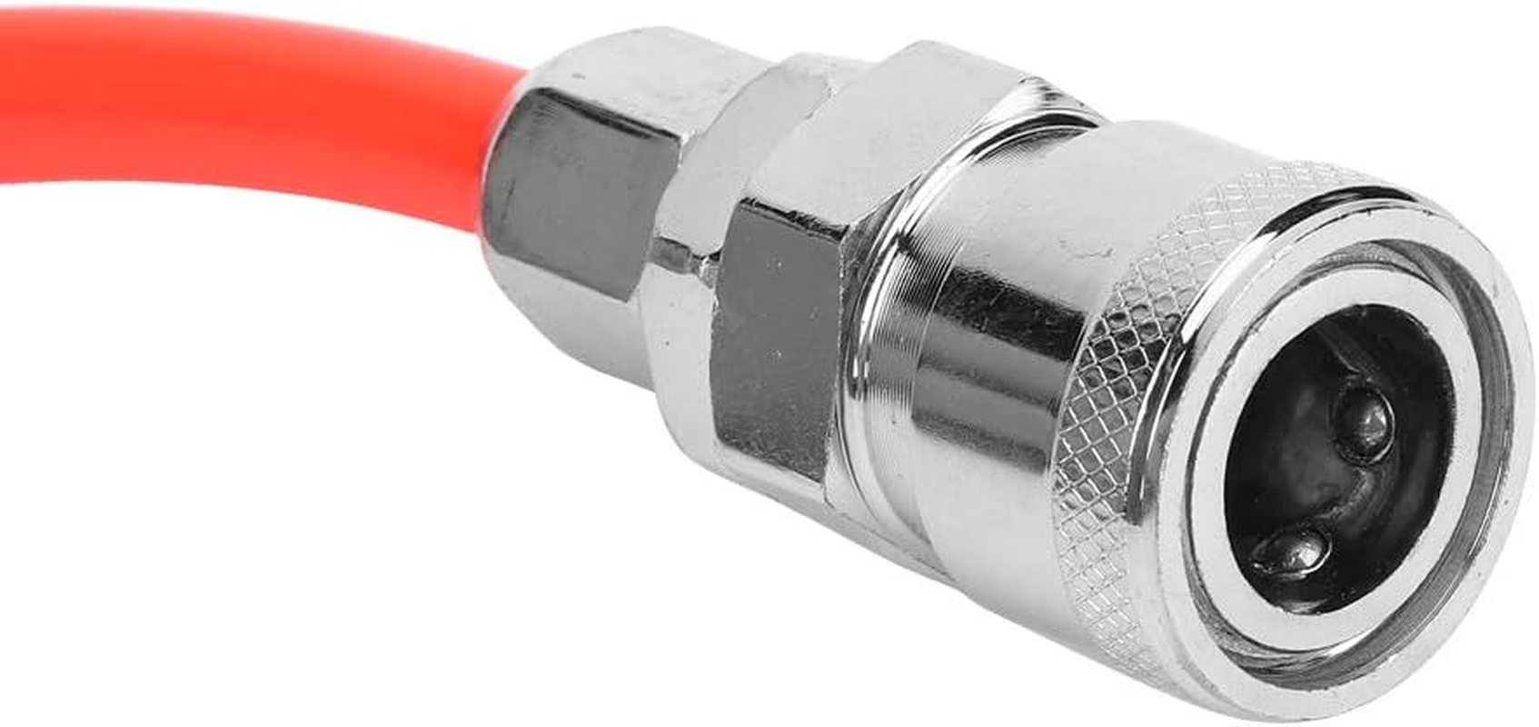High Pressure Air Compressor Hose 15M 5X8Mm Red with Male Female Quick Coupler Fittings for Inflator Tools image number 2