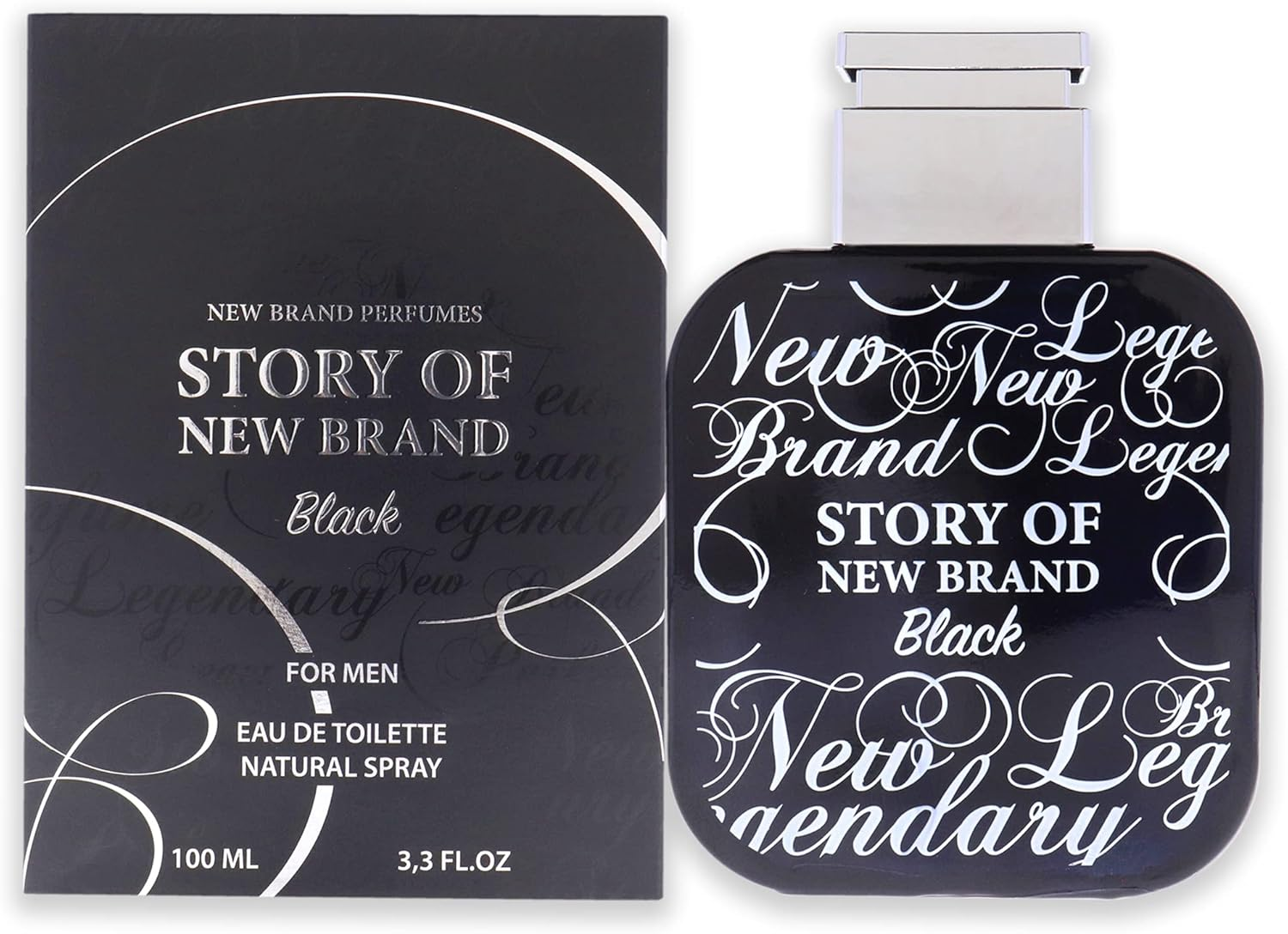 New Brand Story of New Brand Black by New Brand for Men - 3.3 Oz EDT Spray, 1 Count image number 2