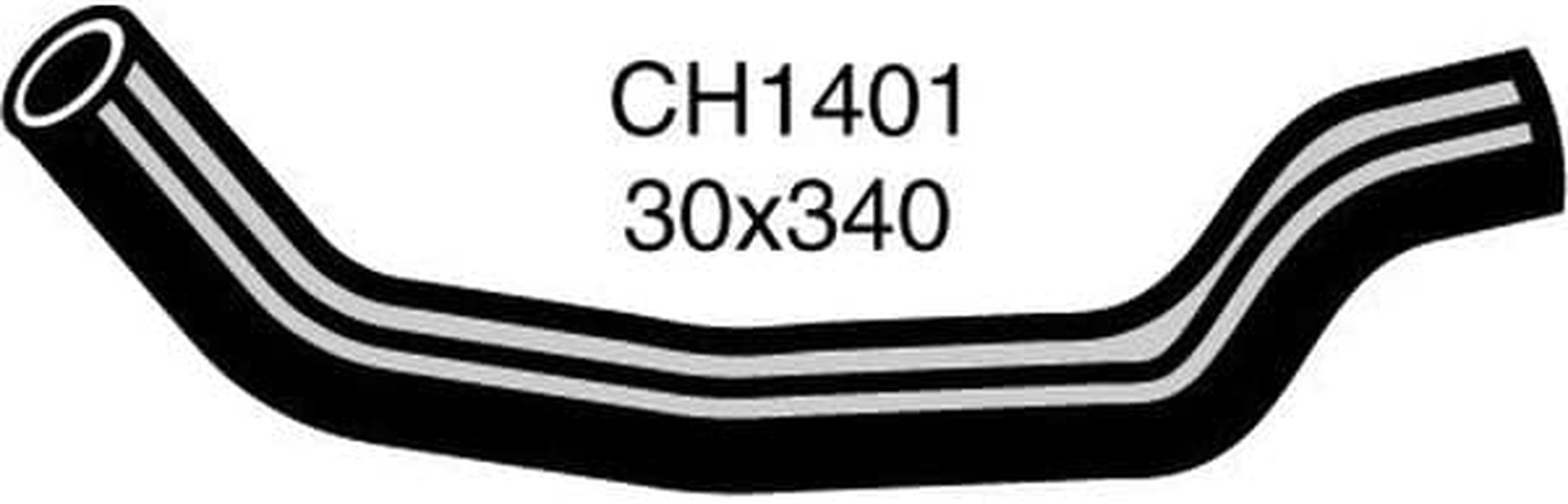 Mackay CH1401 Radiator Upper Hose for Holden TG Gemini 1.6L I4 Petrol - Automatic & Manual