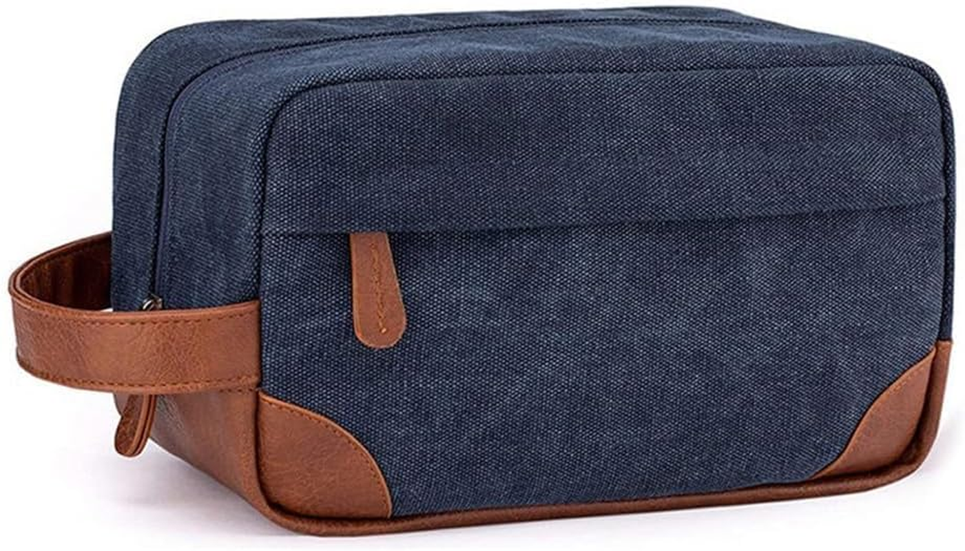 Toiletry Bag Hanging Dopp Toiletry Bag Kit Portable Travel Wash Toiletries Bag Shaving for Men Water Resistant Canvas Shaving Bag for Travel Organizer Storage for Accessories Resistant Cosmetic Bag image number 3