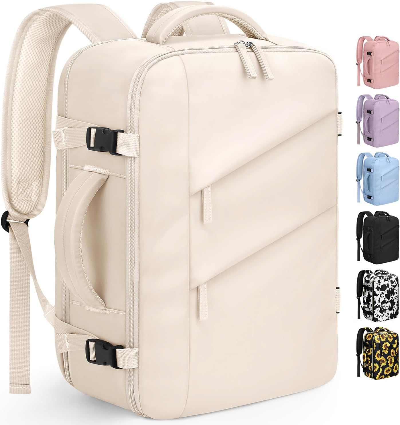 Capolo Travel Backpack for Women Men Waterproof Laptop Backpack Flight Approved Carry on Backpack Overnight Weekender Bag