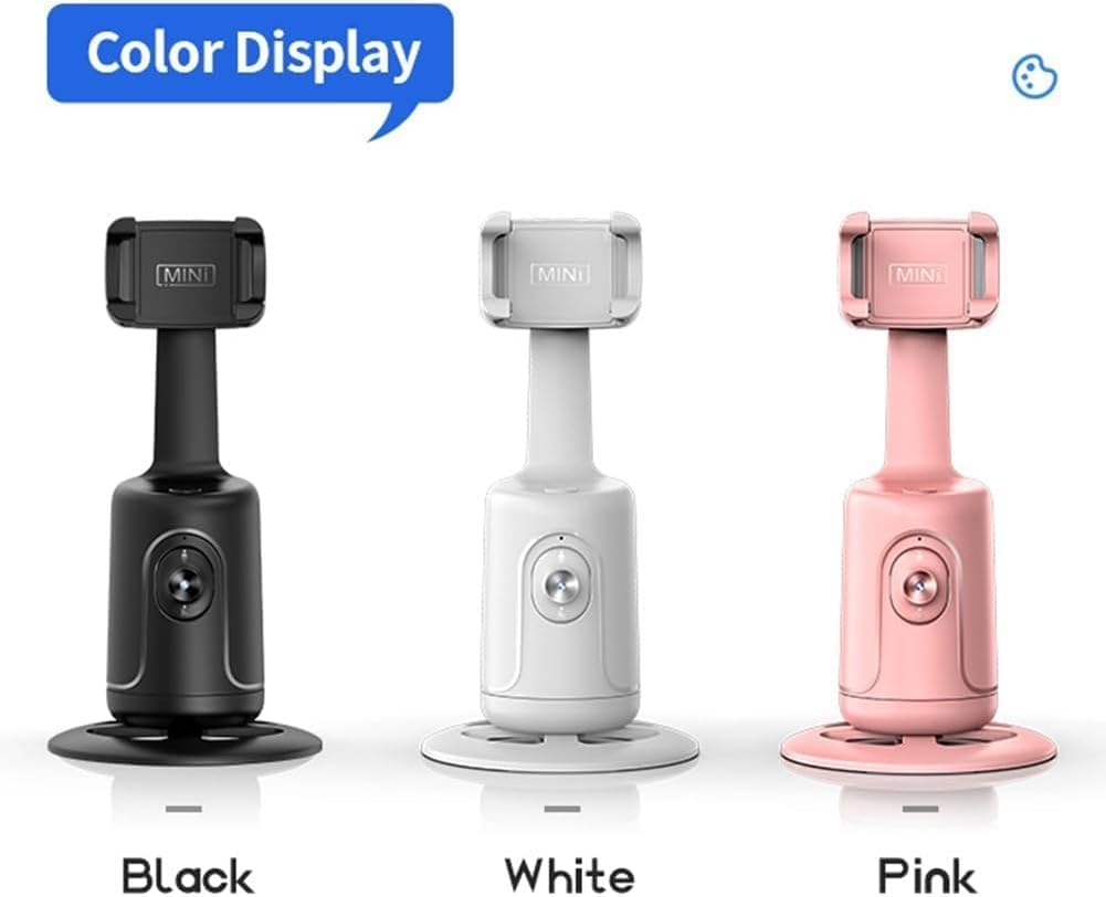 Ai-Powered Fully Automatic Tracking Phone Gimbal, Phone Gimbal Stabilizer, Smart 360&deg; Auto Face Tracking Gimbals, No App, No Setup, Anti-Shake Rechargeable for Vlogging, Selfies (#A) image number 3