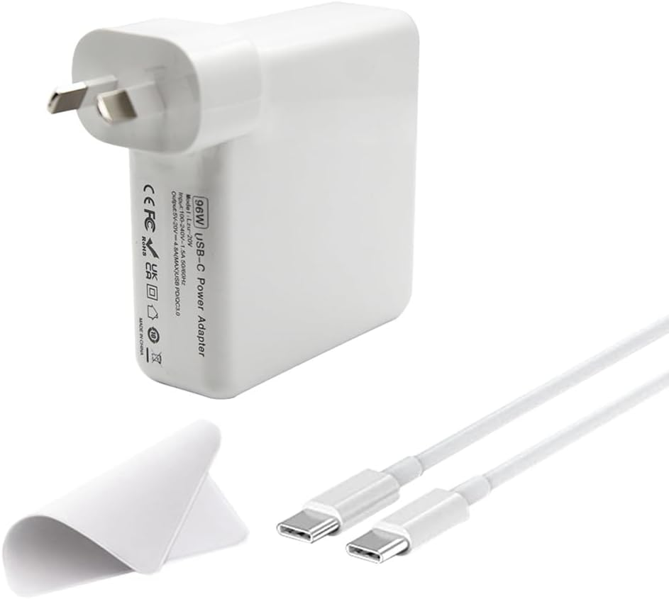 LZUMWS 96W/90W/87W/67W/61W/45W Fast Charger 20V 4.8A USB C for Macbook Pro13 16 15 14'',Macbook Air M1 M2 13" 2018-2022,Pad Pro, Laptop Adapter Compatible All Type C Device with USB C Charge Cable image number 2