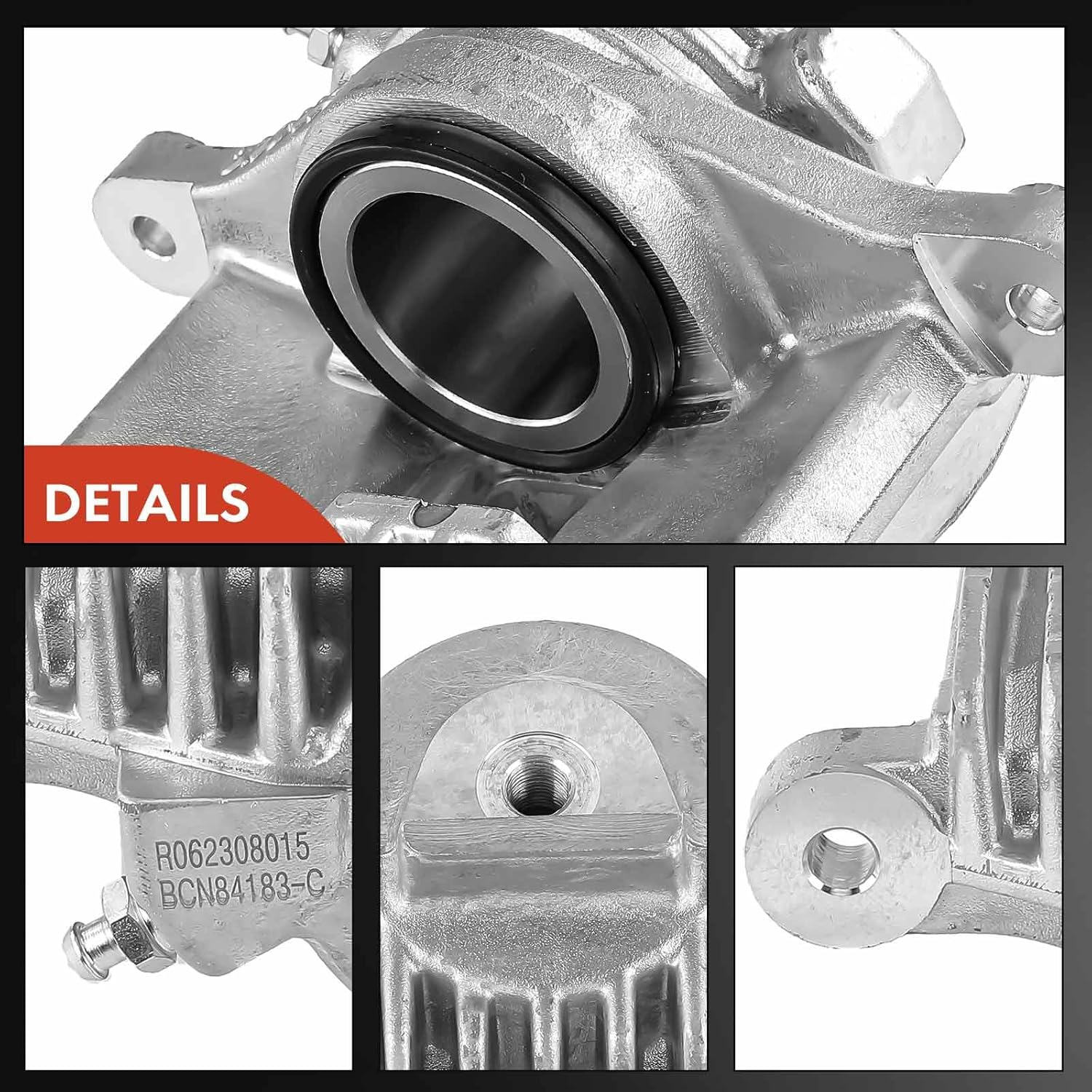 A-Premium Disc Brake Caliper Assembly without Bracket Compatible with Chevrolet Corvette 1984-1987 Front Side 2-PC Set image number 4