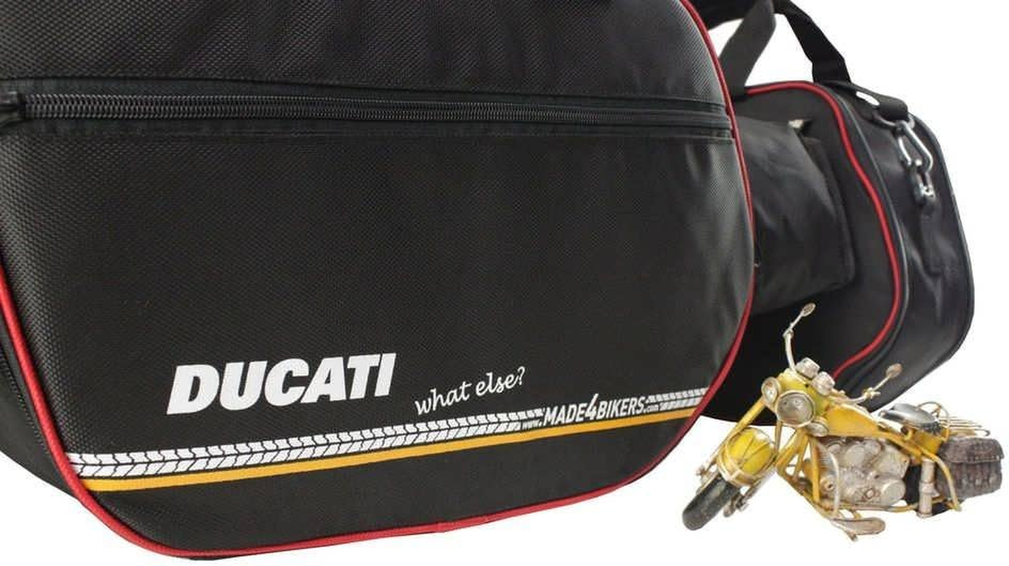 Made4Bikers Promotion Bag: Printed Suitcase Inner Pockets Suitable for Ducati Multistrada V2 from 2022, 1200 from 2015, 1260 from 2017, 950 from 2017 image number 5