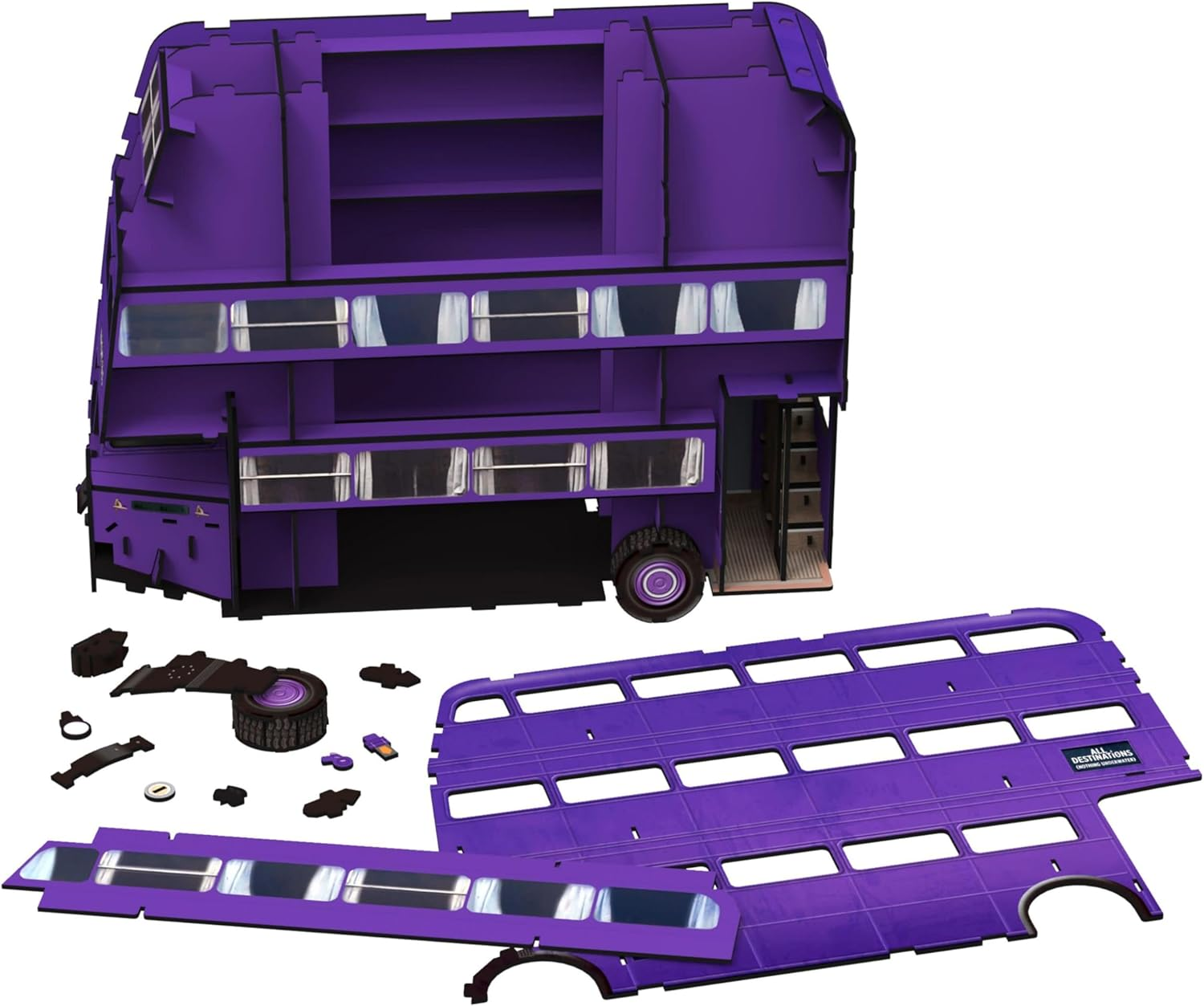 Harry Potter the Knight Bus 3D Puzzle 73-Pieces Set image number 6