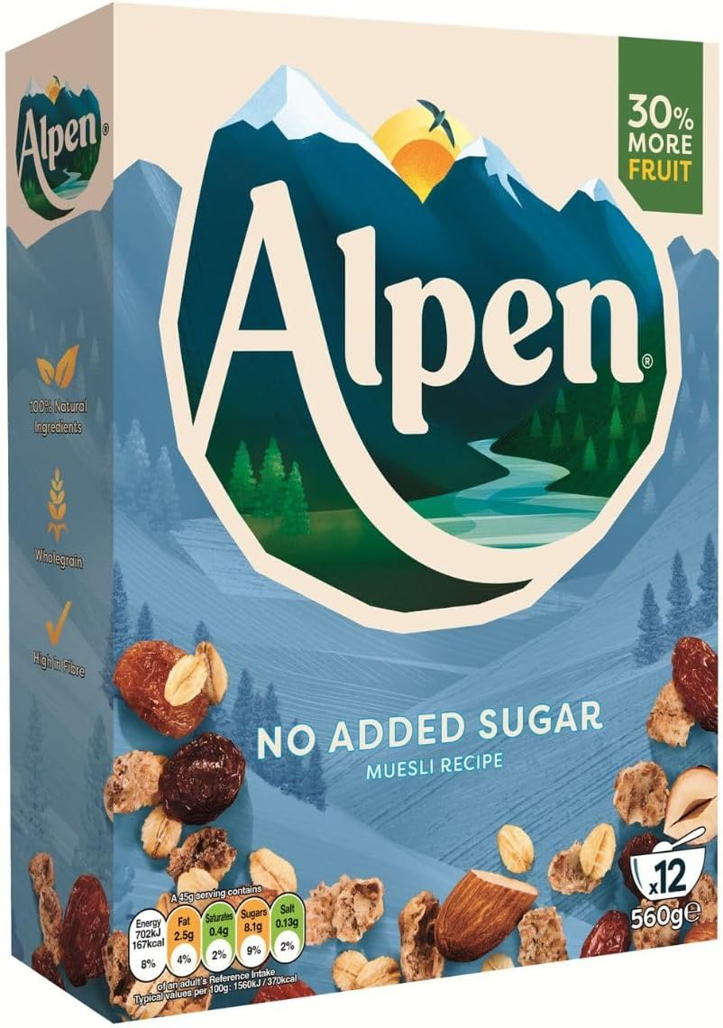 Alpen Museli - No Added Sugar, 560 G image number 1