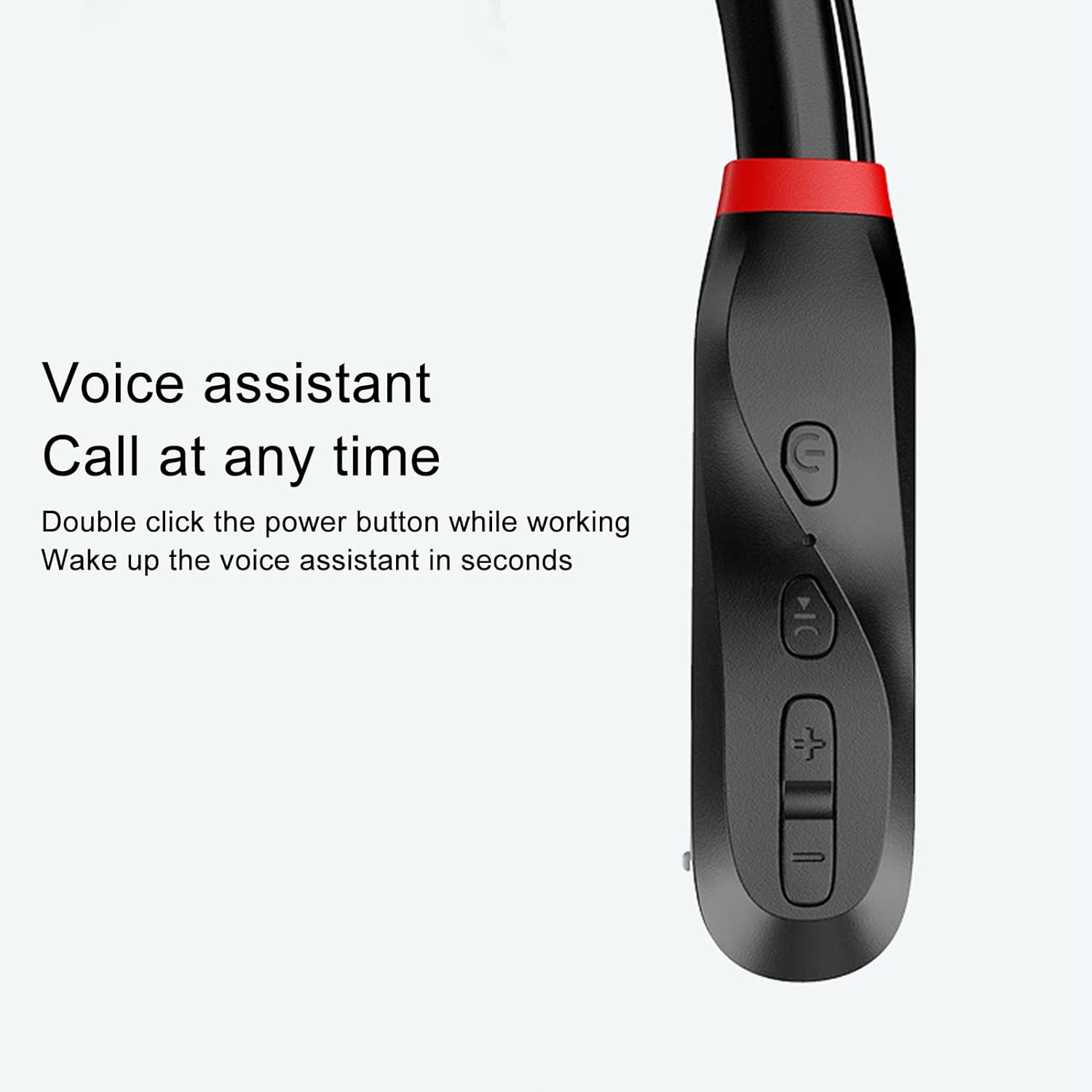 TOPINCN Multifunctional Neckband Headphones Wireless Earbuds Hifi Stereo Deep Bass for Sports, Stable to Wear Ergonomic Design Long Battery Life for Video Journeys, 1000Mah image number 1