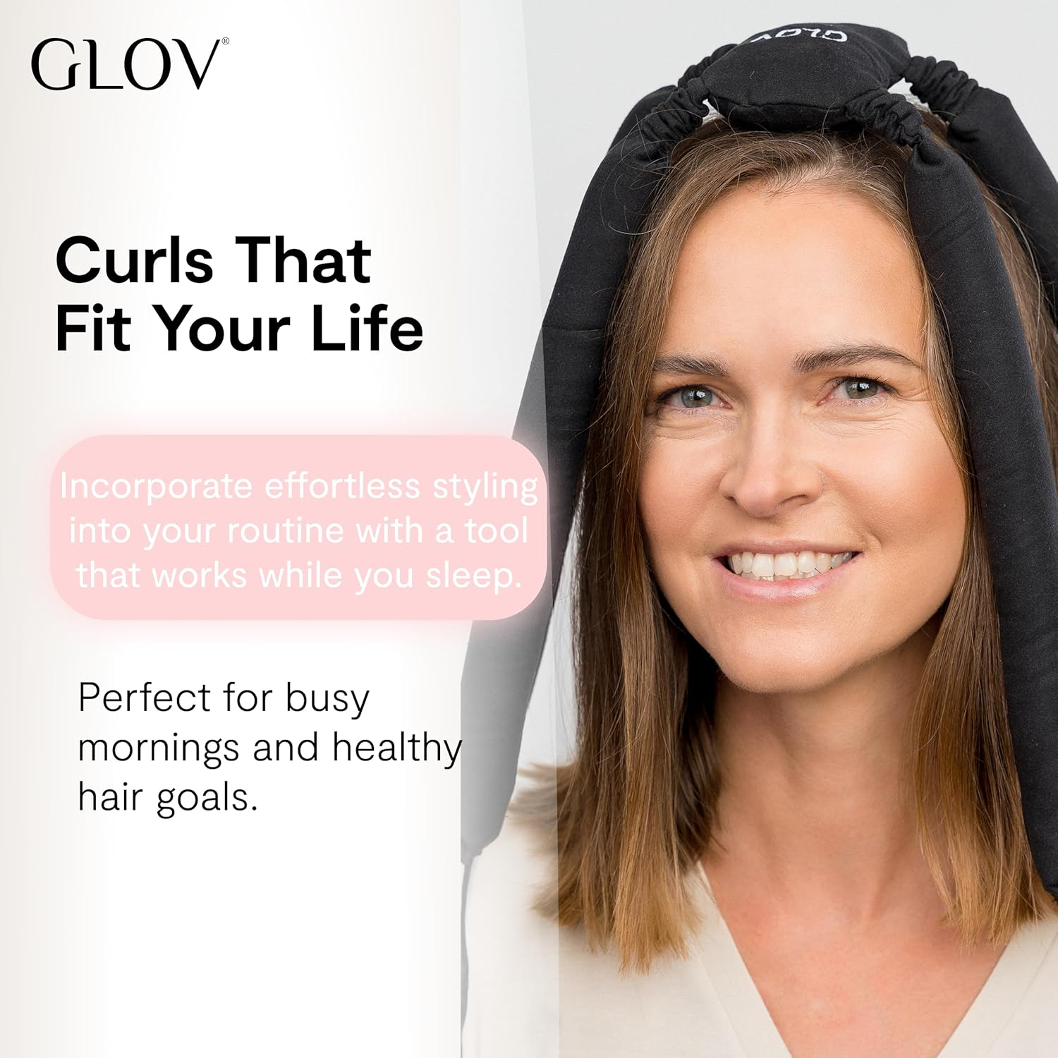 Glov Coolcurl Hair Rollers, Heat-Free for Short Hair, Memory Foam, Gentle Styling Frizz, Avoid Comfortable Curls without Heat, Easy Styling for Fine Hair image number 3