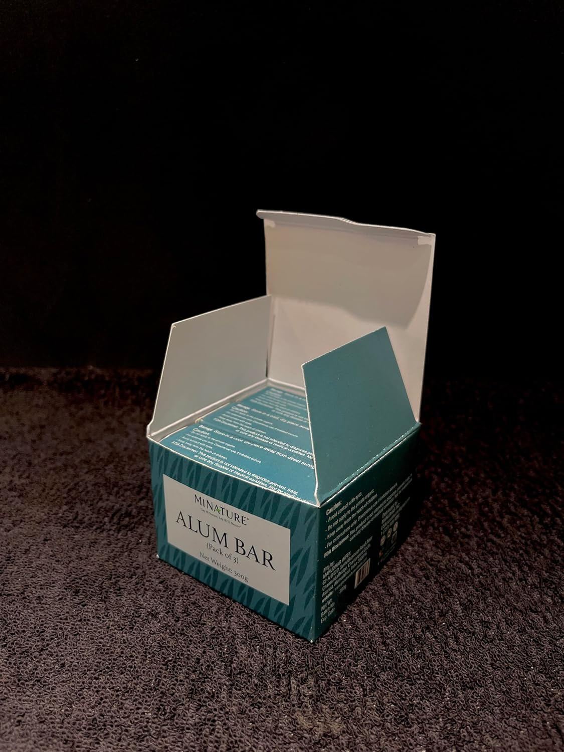 Pack of 3 Alum Bar (Ammonium Aluminium Sulfate) (Phitkari) by Minature | Alum Stone(Fitkari)| Alum Shaving Bar | Alum Blocks after Shave|100G*3 | 100% Only Alum | Chemical & Preservative Free| Pure & Natural image number 5