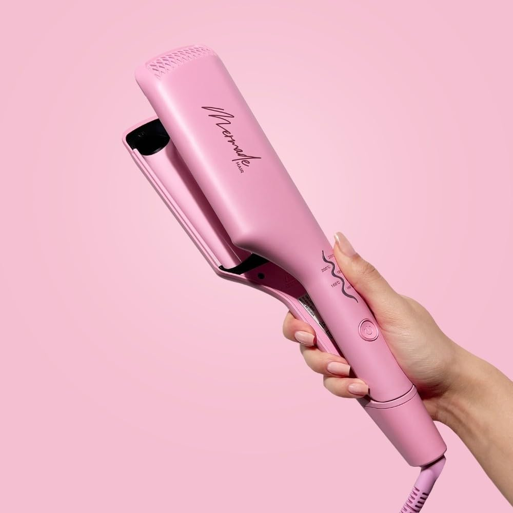 Mermade Hair Double Waver, 25 Mm Size, Pink image number 4