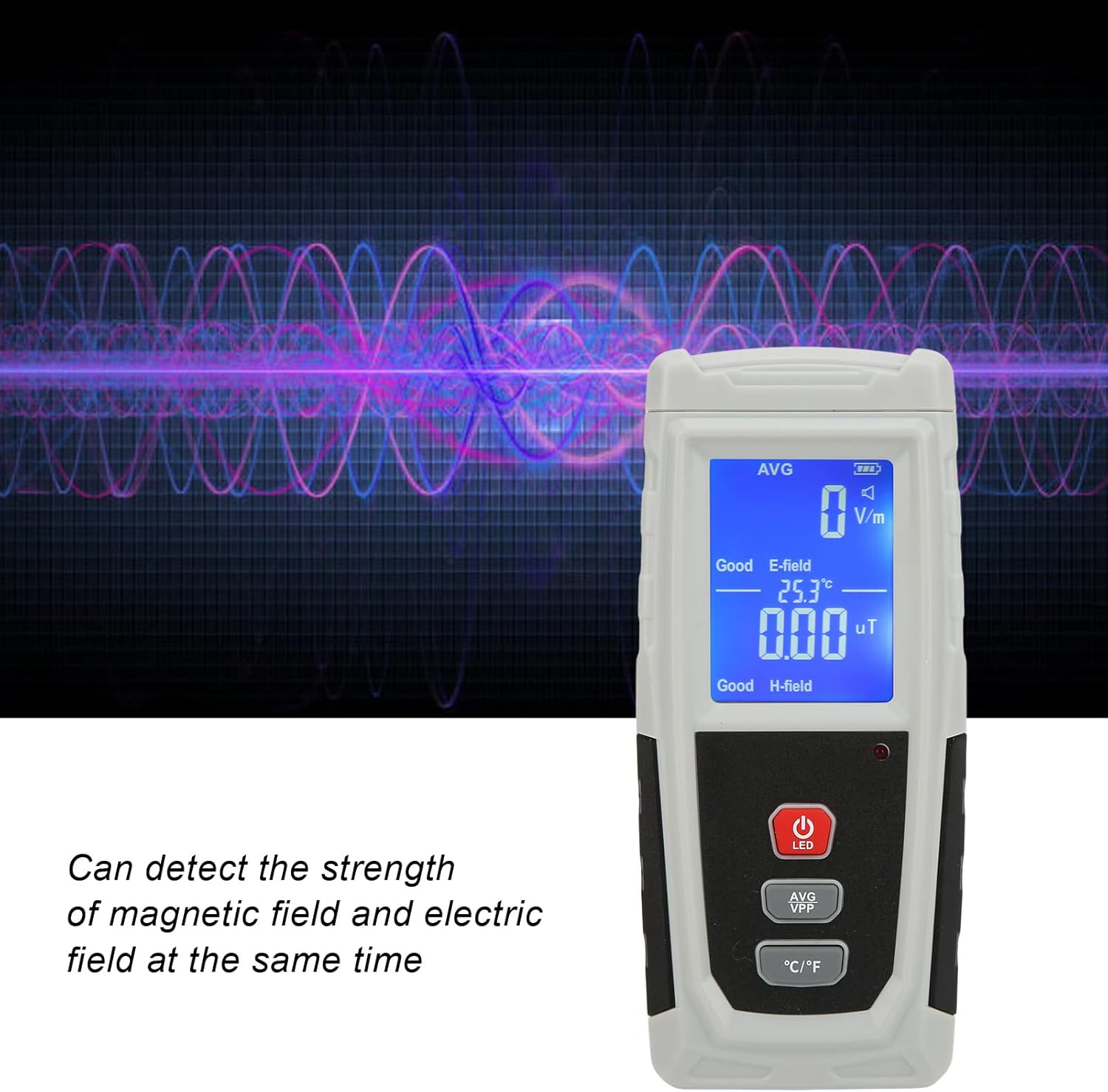 Geiger Counter, Professional Nuclear Radiation Detector, Electromagnetic Field Radiation Detector with LCD Display, Nuclear Radiation Contamination Detector and Monitor, X-Ray Tester image number 2