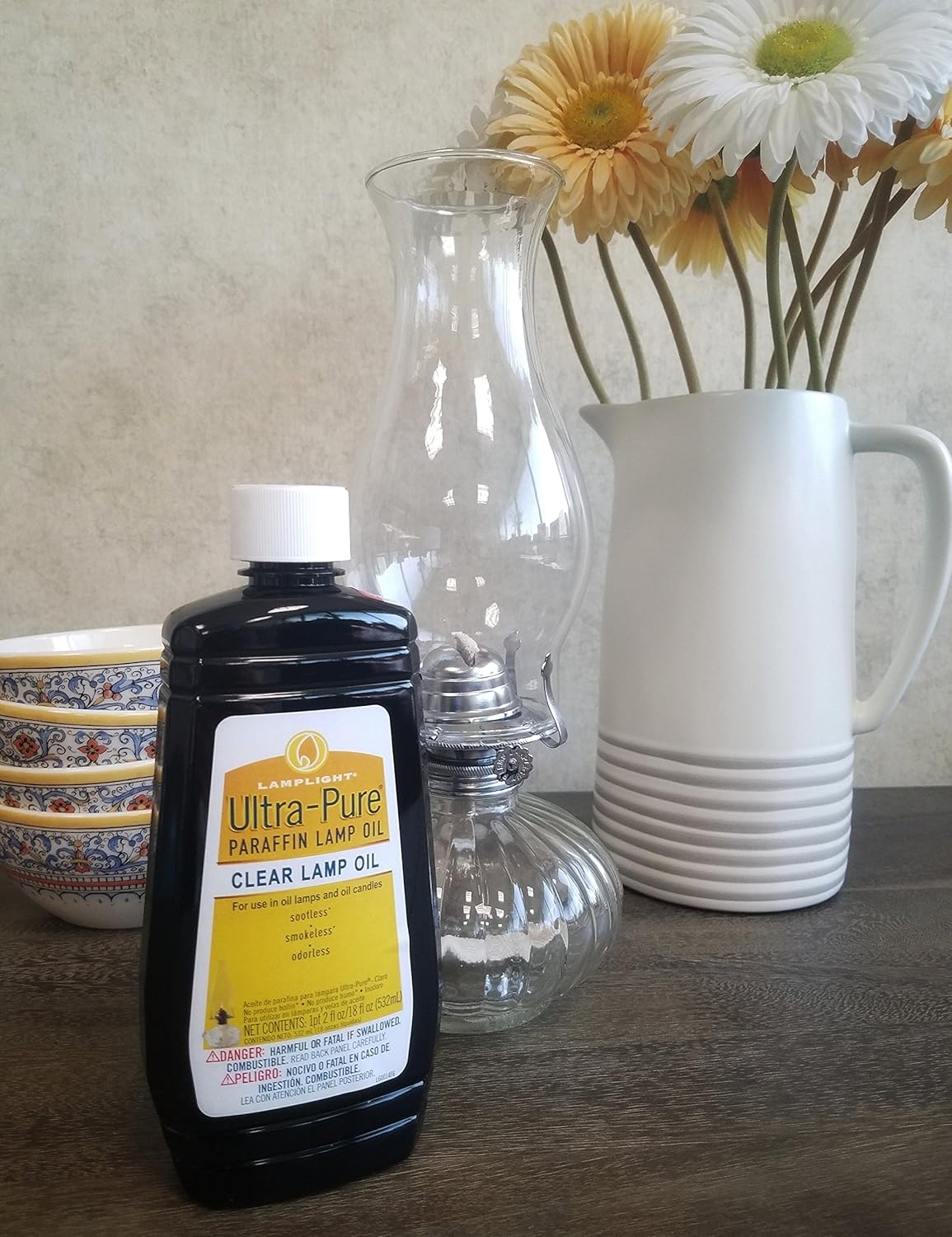 Lamplight 18 Oz. Ultra-Pure Lamp Oil - Liquid Paraffin Oil for Indoor Use, Sootless, Smokeless and Odorless, Clear, Emergency Kit 60014 image number 4