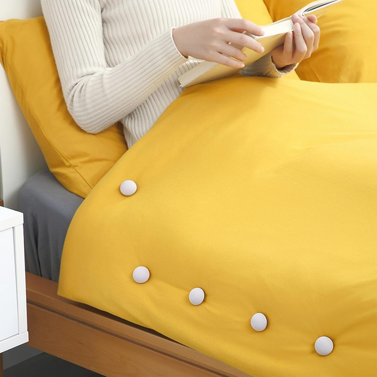 20Pcs Mushroom Duvet Clips - Non-Slip Doona Cover Clips to Keep Bedding in Place, Thick Blanket Holder Pins with Easy Clip Fasteners, for Thin Thick Quilts Blanket Sheet Bed Skirt Cushion Curtain image number 5