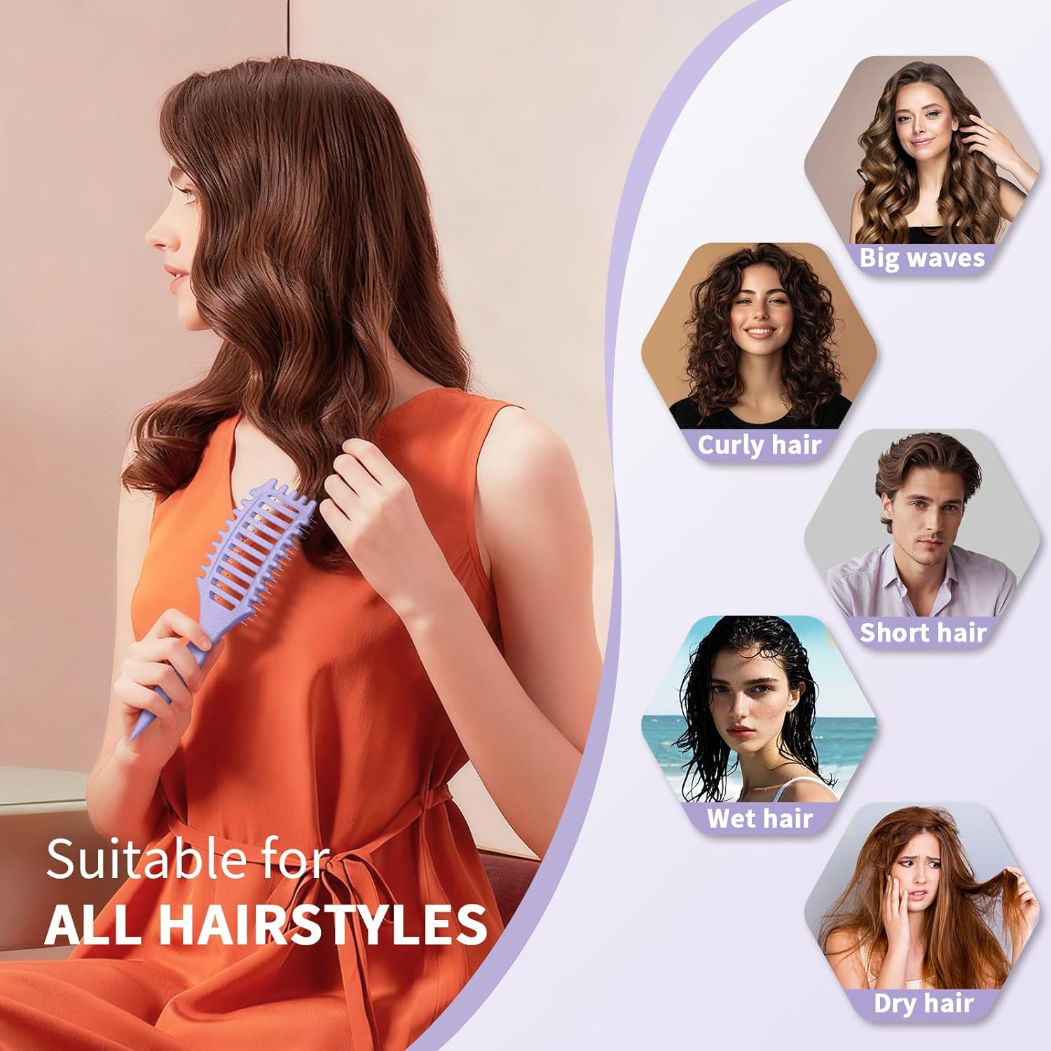 Curly Hair Brush image number 1