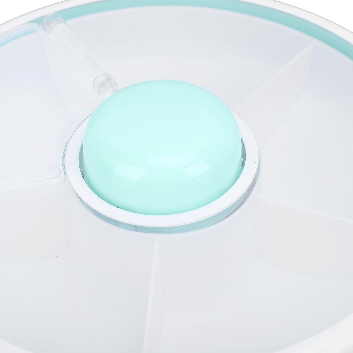 Kids Spinner Snack Container Bundle with Hand Strap, 5 Compartment Dispenser and Lid, 360&deg; Rotating Reusable Snack Container Snack Box for Home, Travel, Dishwasher Safe, image number 4