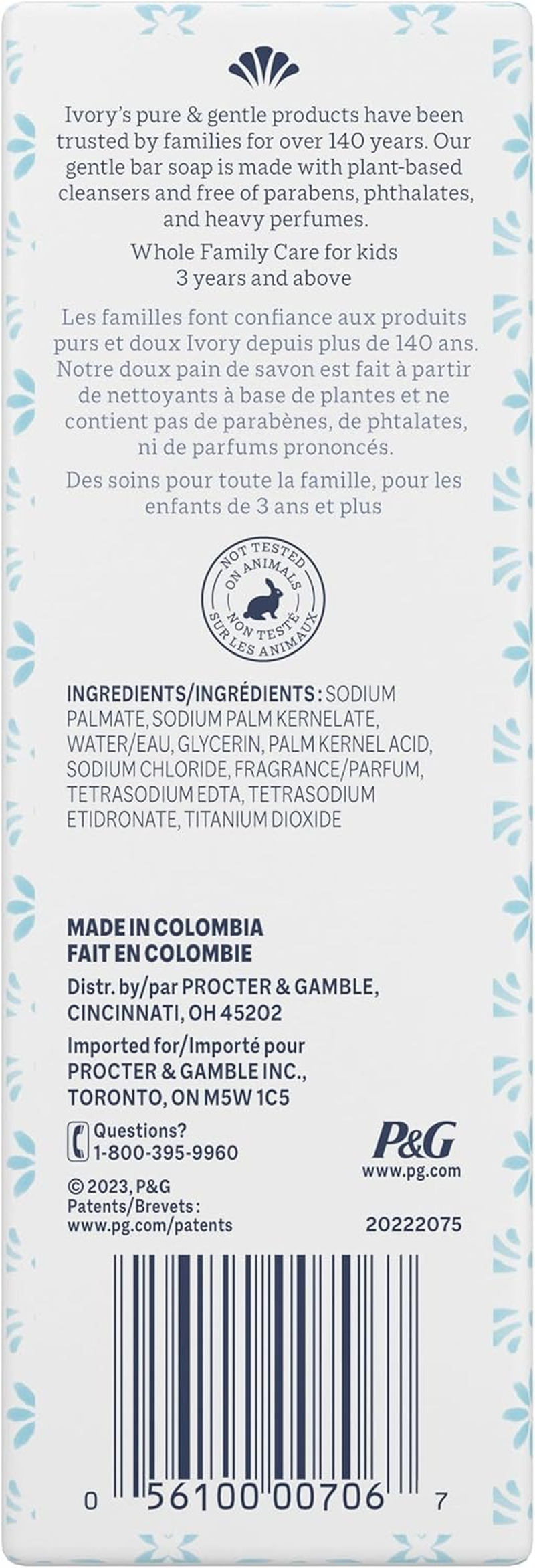 (Oz, Original) - Ivory Bar Original Bath Bar, Family Pack, 90Ml Bars (10 Bars) image number 3