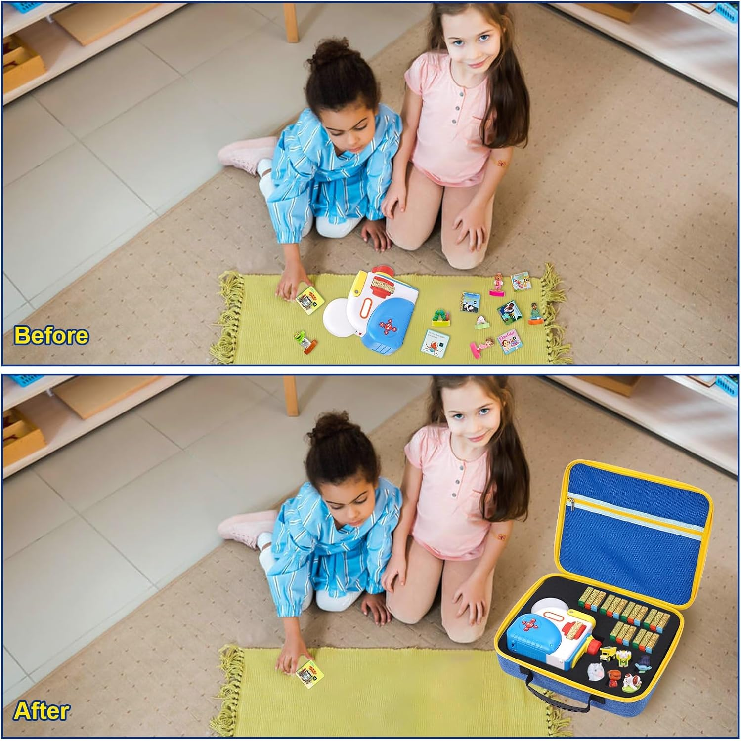 MGZNMTY Storage Case Compatible with Little Tikes Story Dream Machine Books for Kids, Storybook Projector Audio Play and Character Collection Toddler Toys Gifts Travel Box (Only Case) image number 6