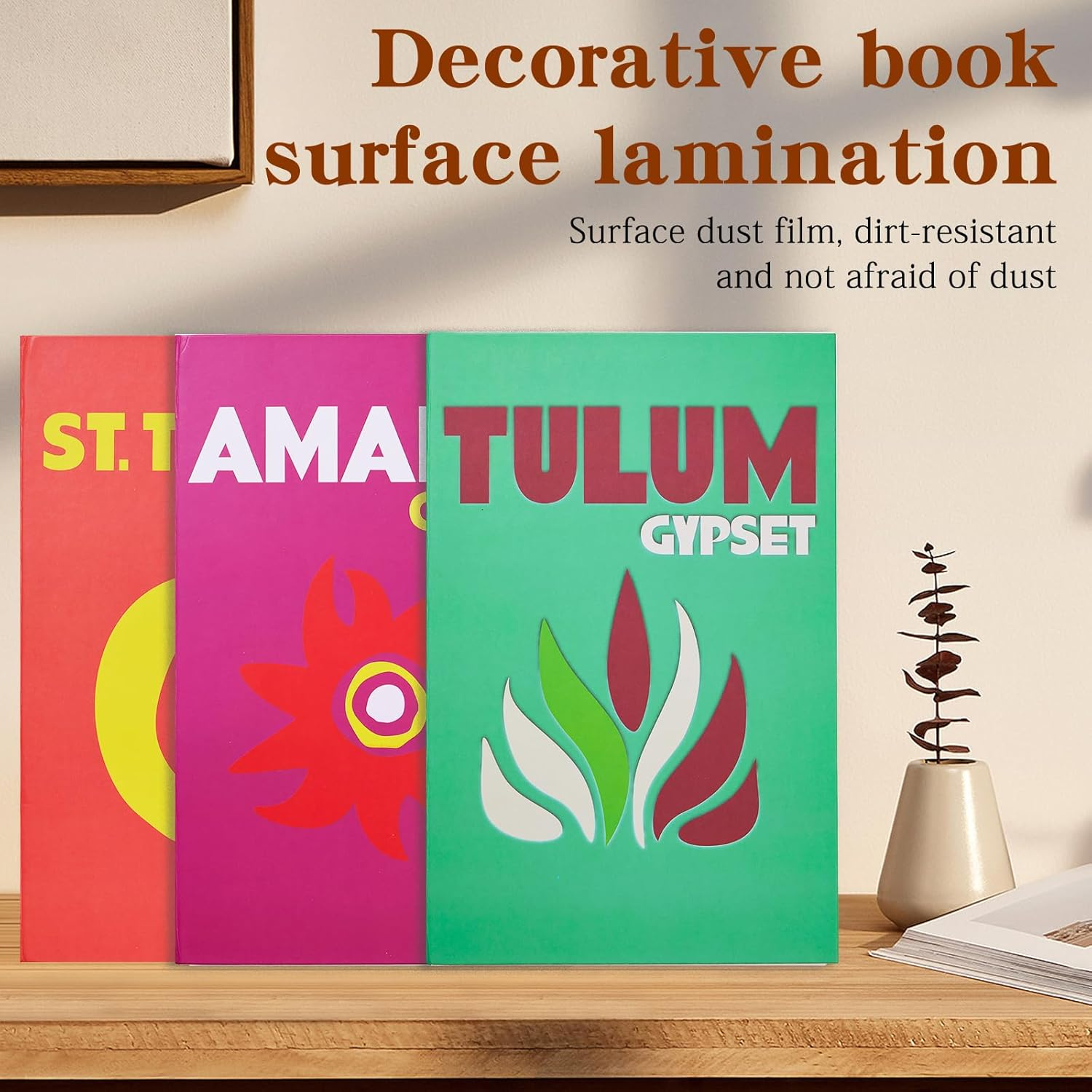 8 Pack Coffee Table Books Decor | Beautiful Decorative Books for Home | Vintage Style Book Set | Perfect for Styling Shelves & Coffee Tables Set image number 4