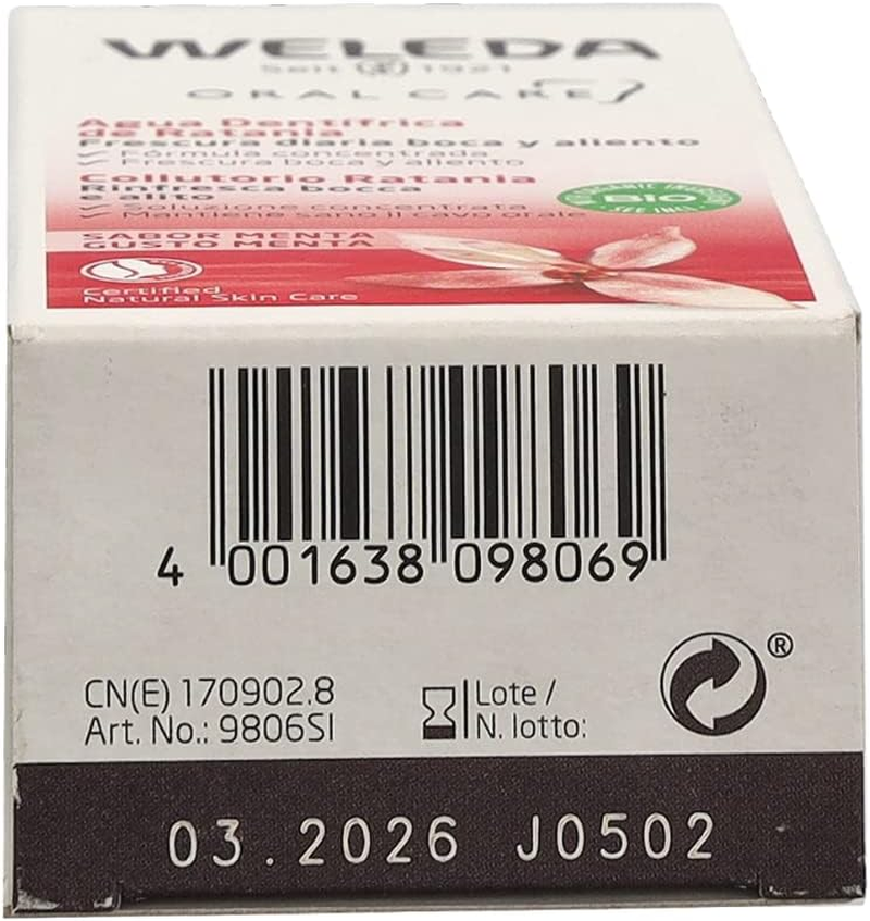 WELEDA Ratanhia Mouthwash Concentrate 50Ml | Refresh Breath | Strengthen Sensitive Gums image number 4