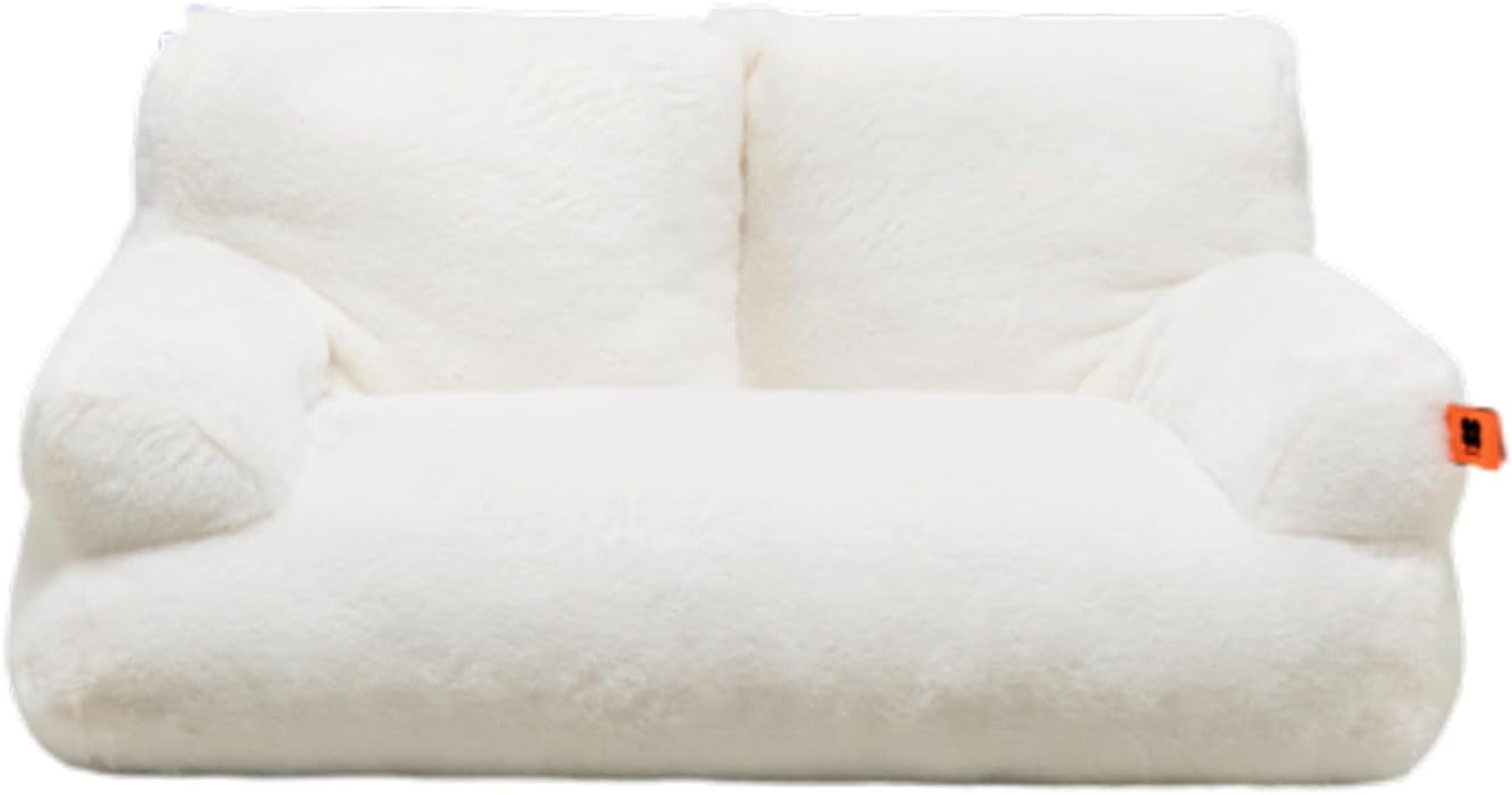 Fashion Cat Sofa Bed Cat Couch - Fluffy Anti-Collapse Large Cat Beds Kitty Furniture, Cloud Cat Sofas with Non-Slip Bottom Winter Kitties, 66 * 48 * 33Cm,A image number 3