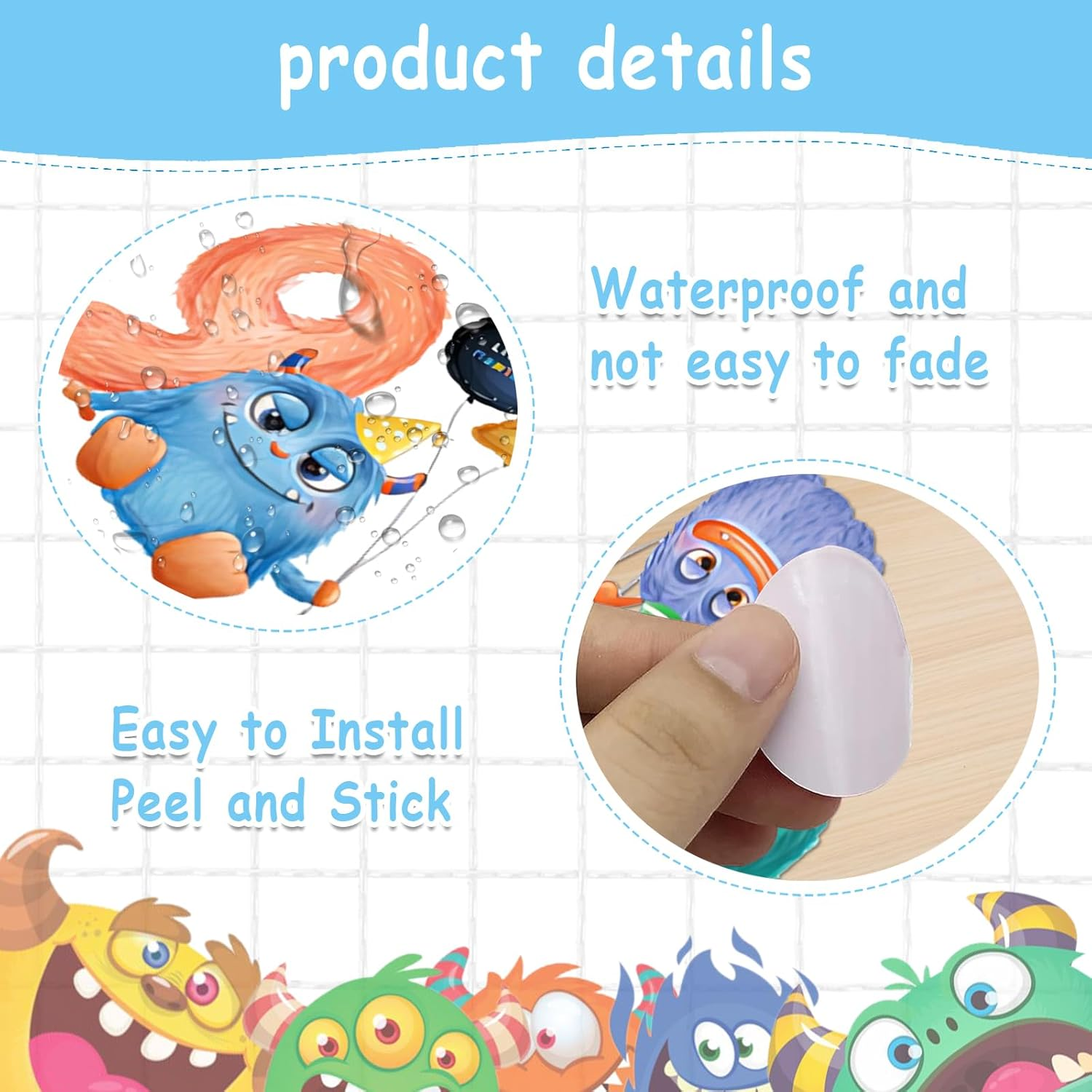 Number Wall Stickers 3D Wallpaper Stickers for Kids,Diy Creative Wall Decals Stickers Children Bedroom Living Room Nursery Background Wall Decor Removable Glass Sticker image number 4