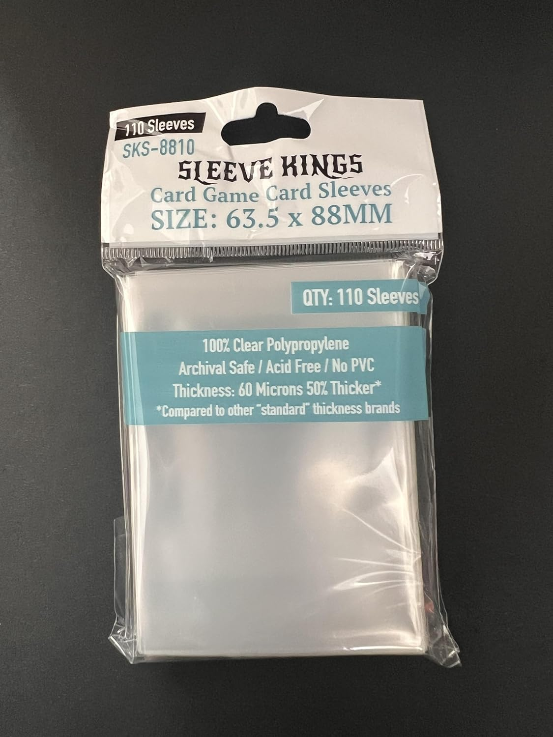 Sleeve Kings Board Game Sleeves Card Game (63.5Mm X 88Mm) (110 Sleeves per Pack) Card Sleeves image number 2
