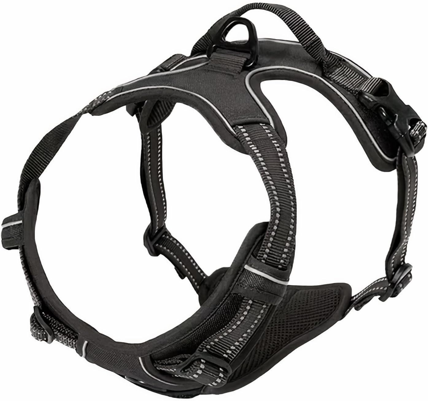 Pet Swift Adjustable No Pull Dog Harness (Orange, Medium) - Comfortable and Secure Dog Harnesses - Easy Control, Pet Harness for Safe Walks Durable Lightweight Friendly Design