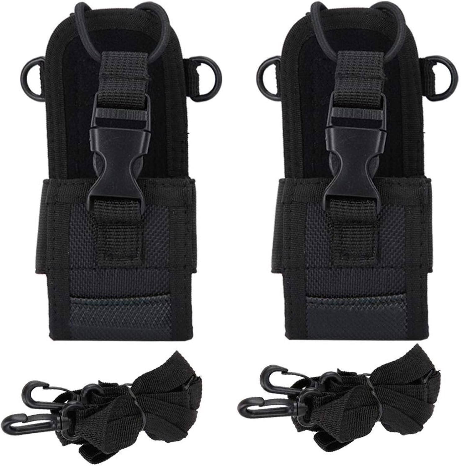 Folany Walkie Talkie Holder, Universal Pouch Case for Two Way Radio, Adjustable Shoulder Strap, Multi-Function Pouch for Police, Fire, Rescue Personnel image number 1