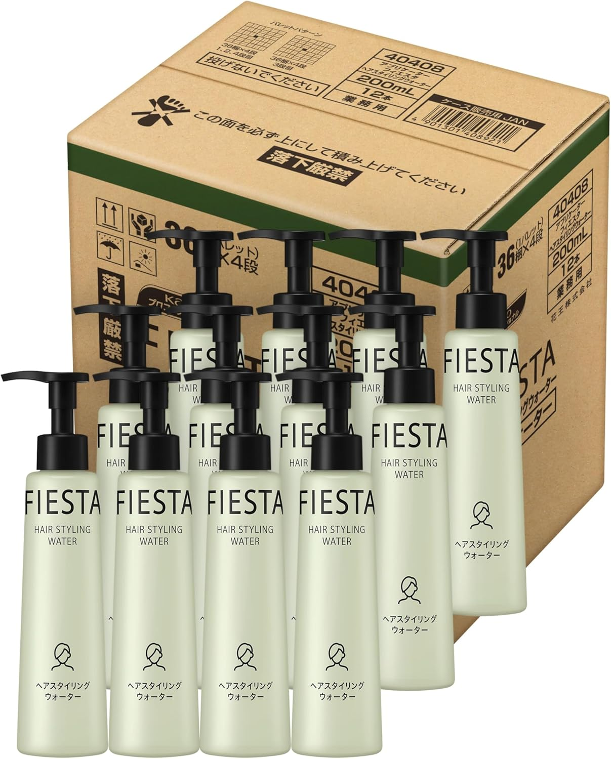 Kao Applicator Fiesta Hair Styling Water, 6.8 Fl Oz (200 Ml), for Packing Sale, Commercial Use, Kao Professional Service image number 5