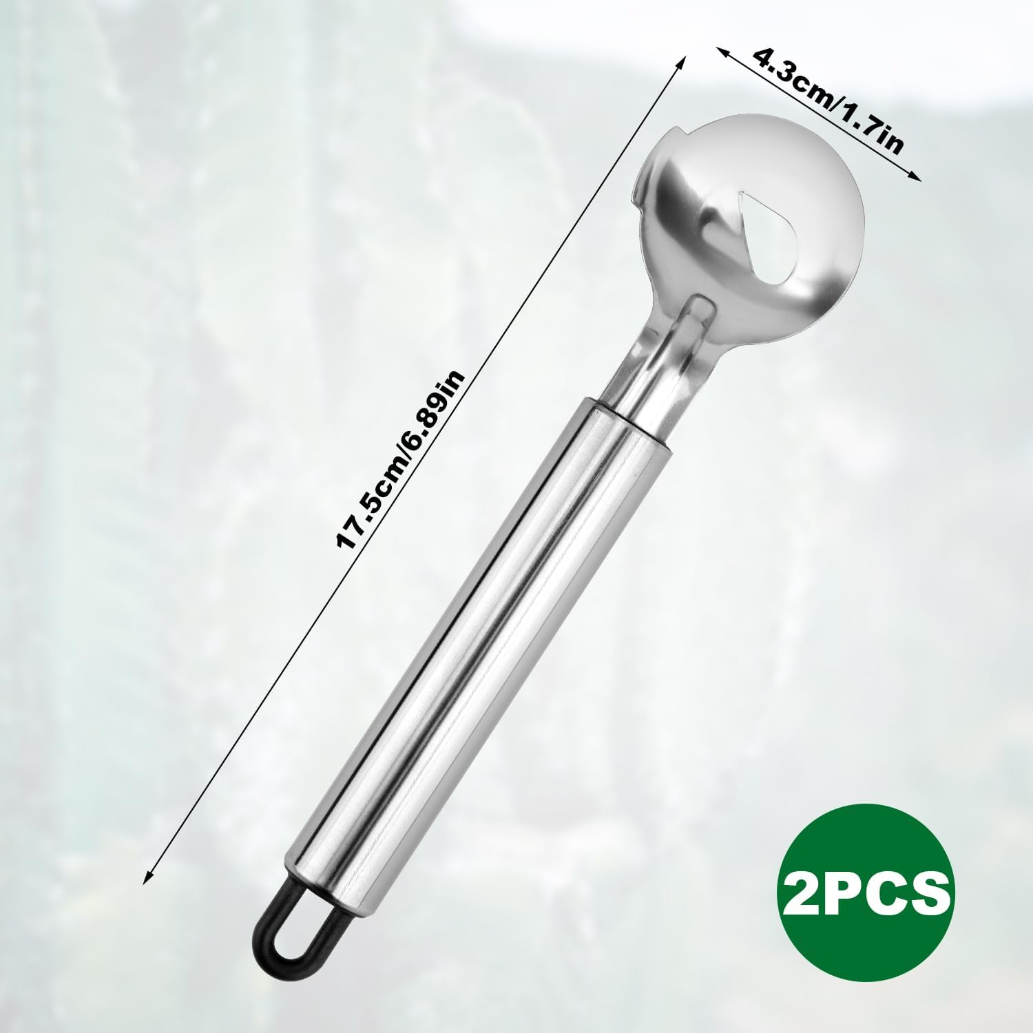 2Pcs Spoon Cactus Peeler, Stainless Steel Cuchara Pelador De Nopales Multi-Function Pelador De Nopales Cactus Peeler Tool Chinese Noodle Cutter for Kitchen Gadgets Accessory image number 2