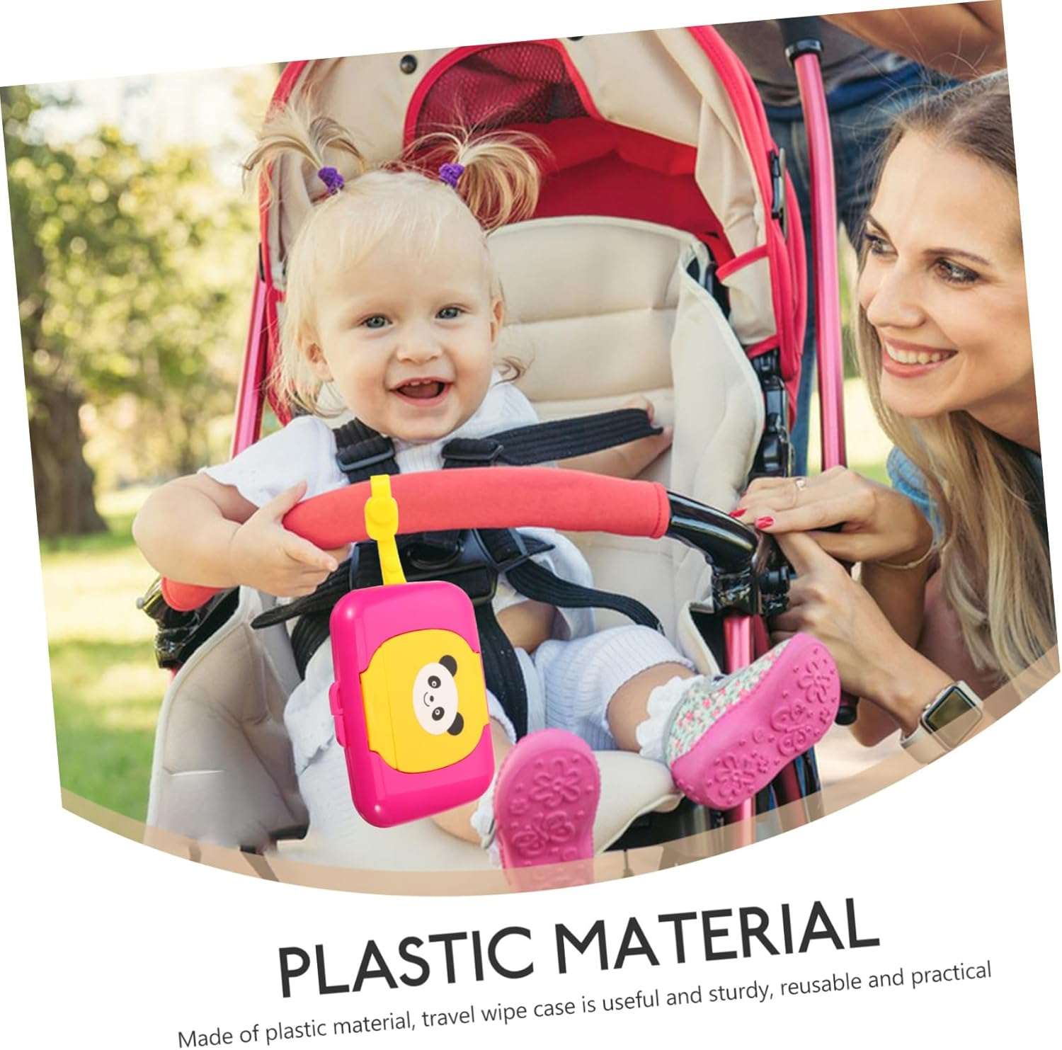 MAGICLULU Portable Wet Wipes Box Panda Wipes Holder Travel Toiletries Case for Home Travel image number 2